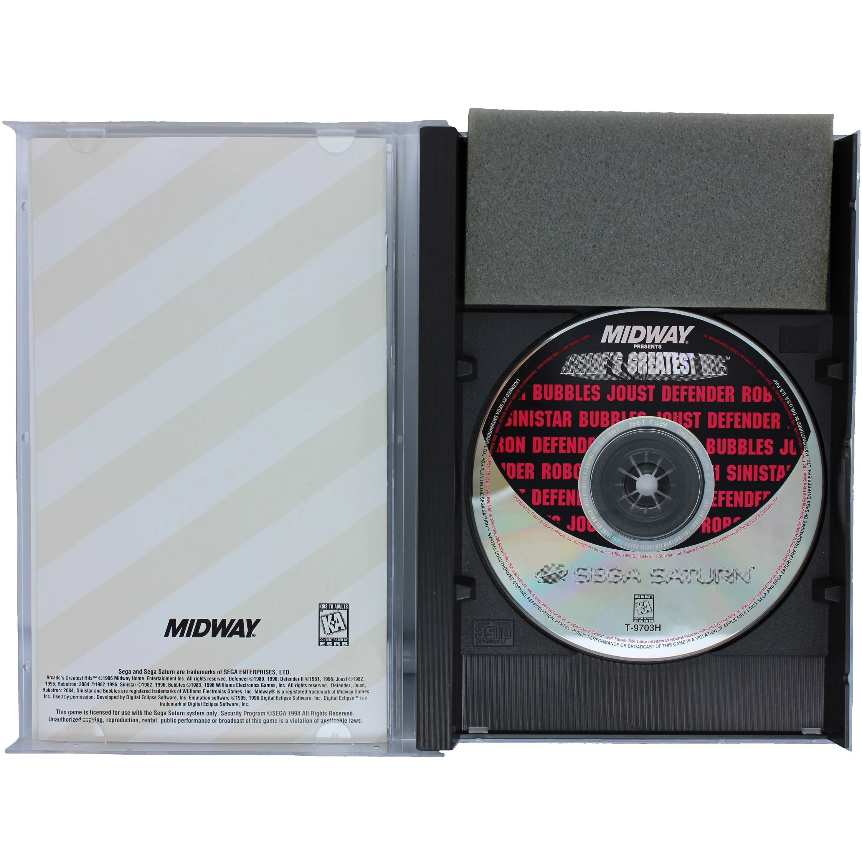 Arcade's Greatest Hits (Saturn) - Image 2