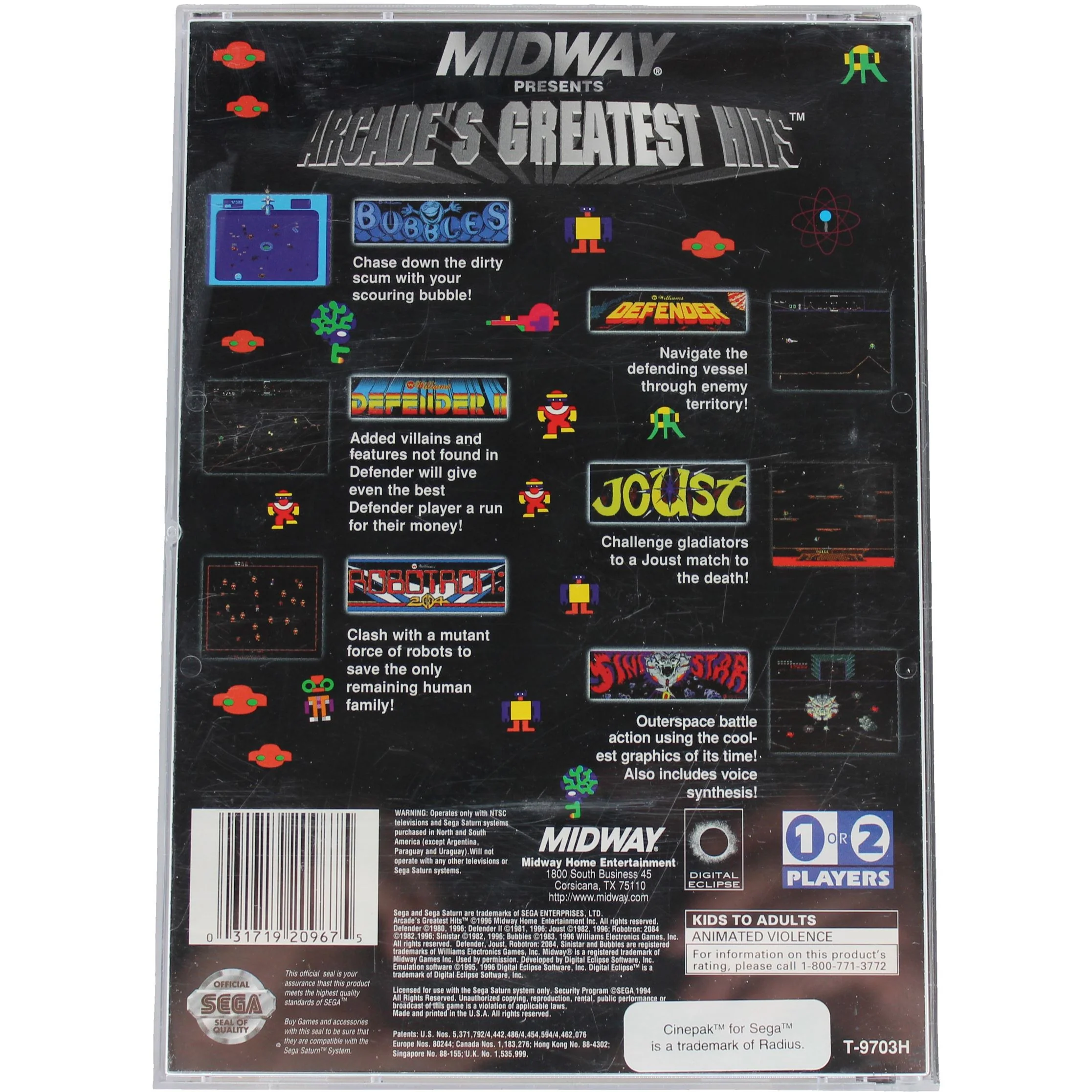 Arcade's Greatest Hits (Saturn) - Image 3
