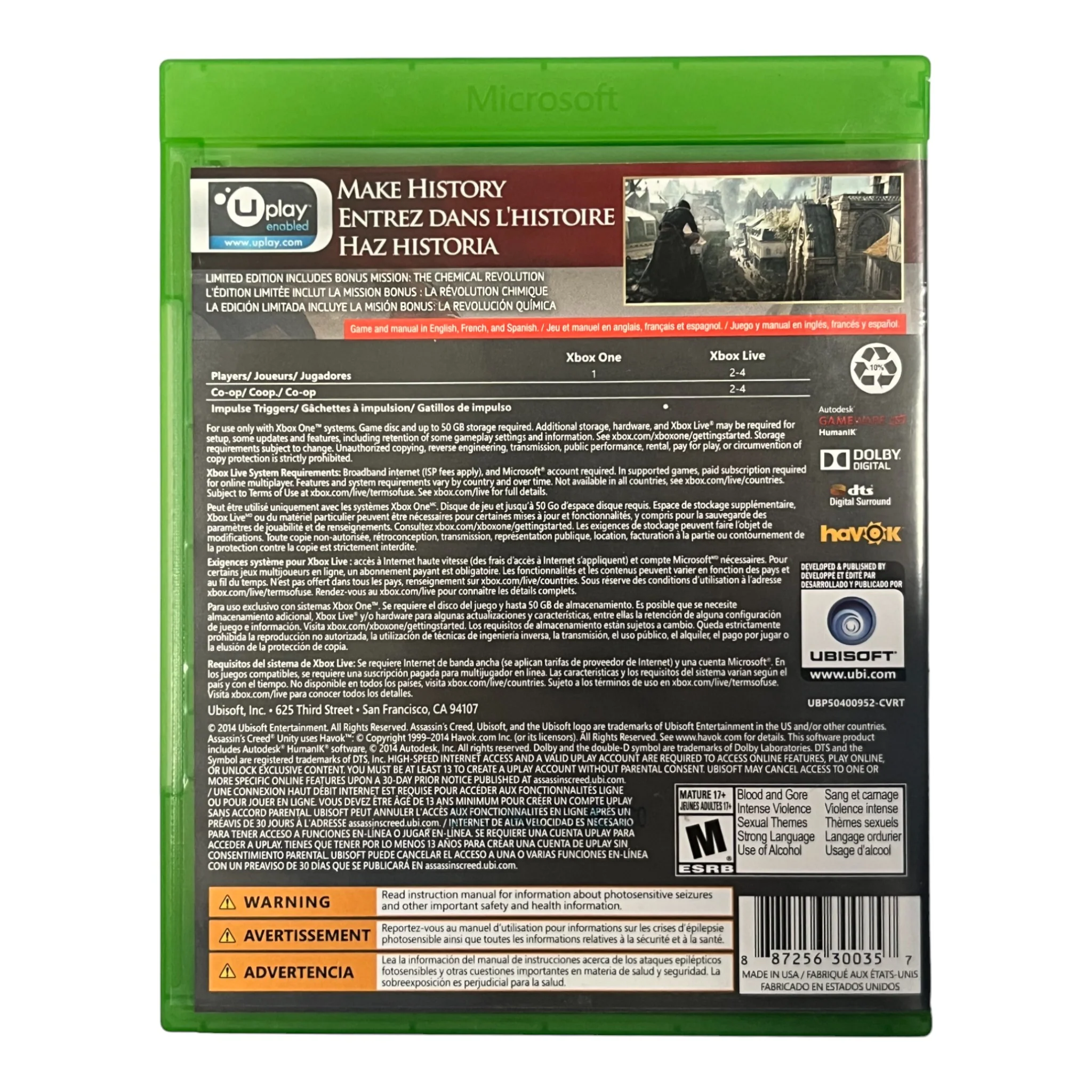 Assassin's Creed: Unity [Limited Edition] (Xbox One) - Image 2