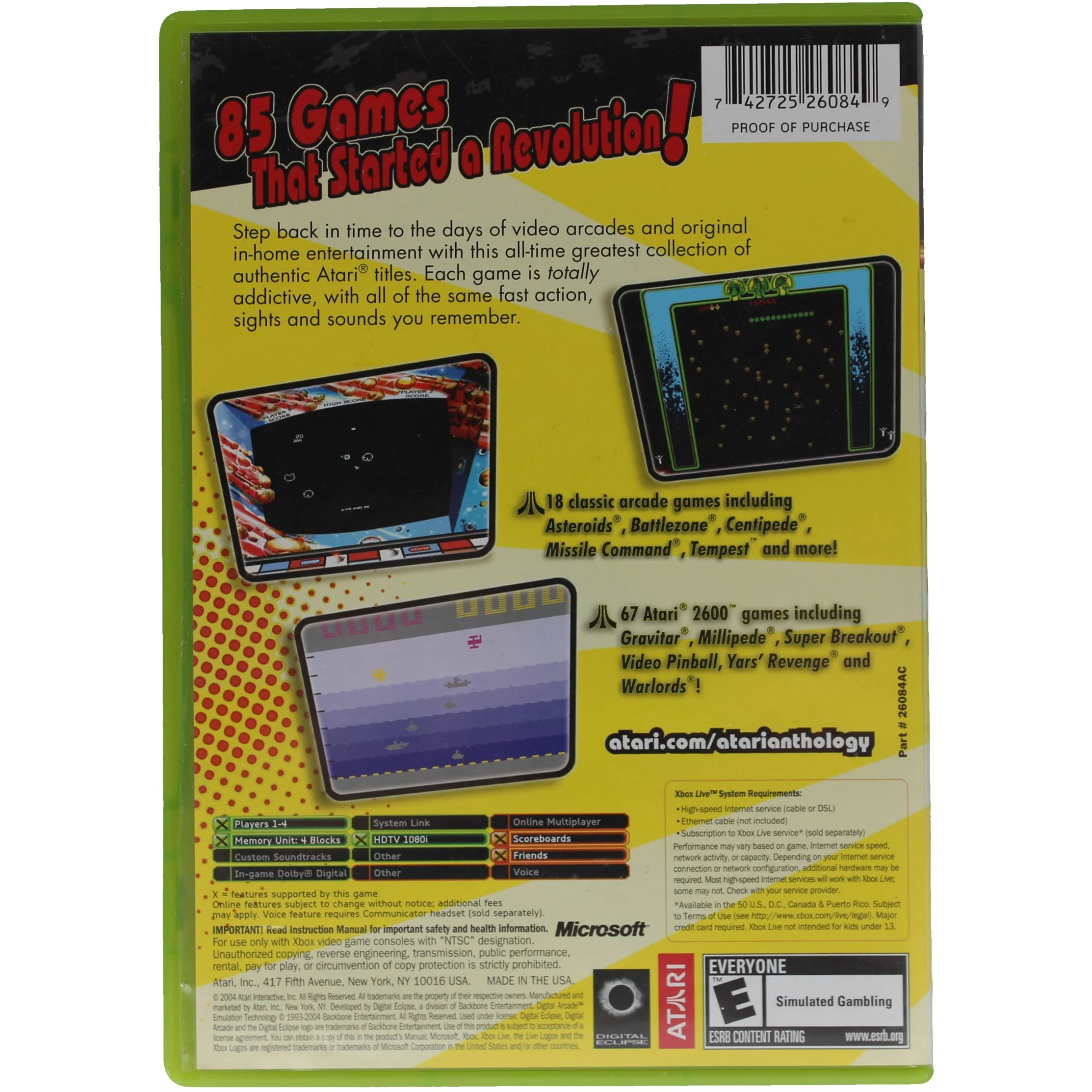 Atari: Anthology (Xbox) - Image 3