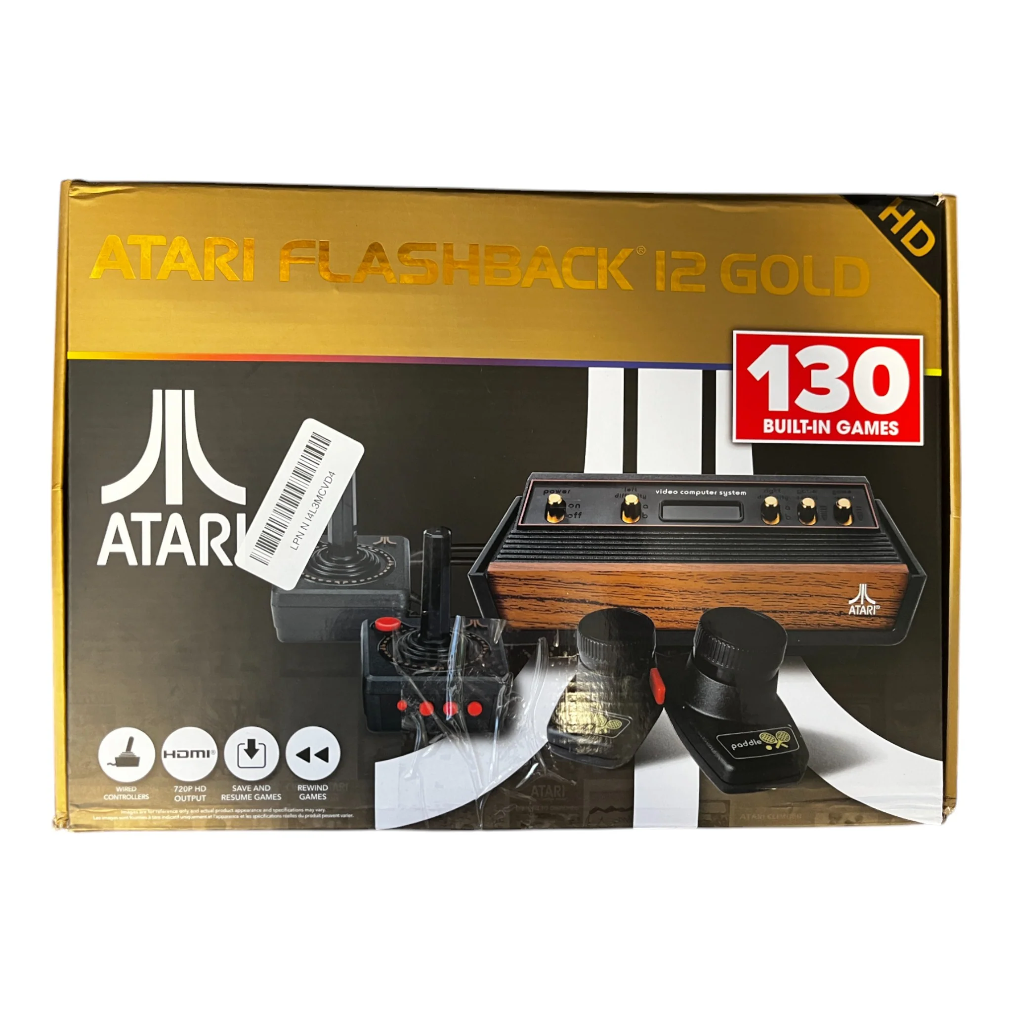 Atari Flashback 12 [Gold Edition] Plug & Play with 130 Preloaded Games (Used) - Image 2