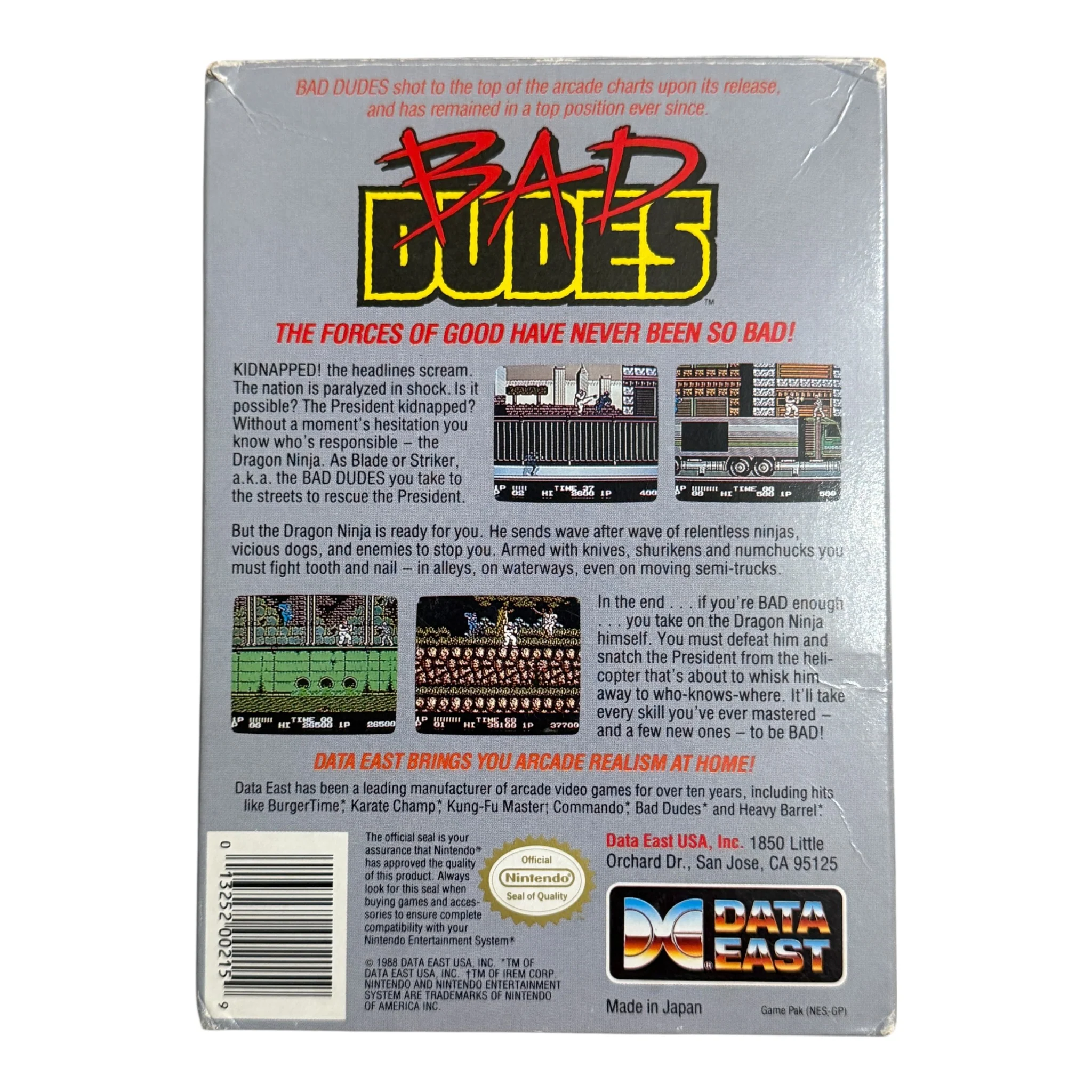 Bad Dudes (NES) - Image 2