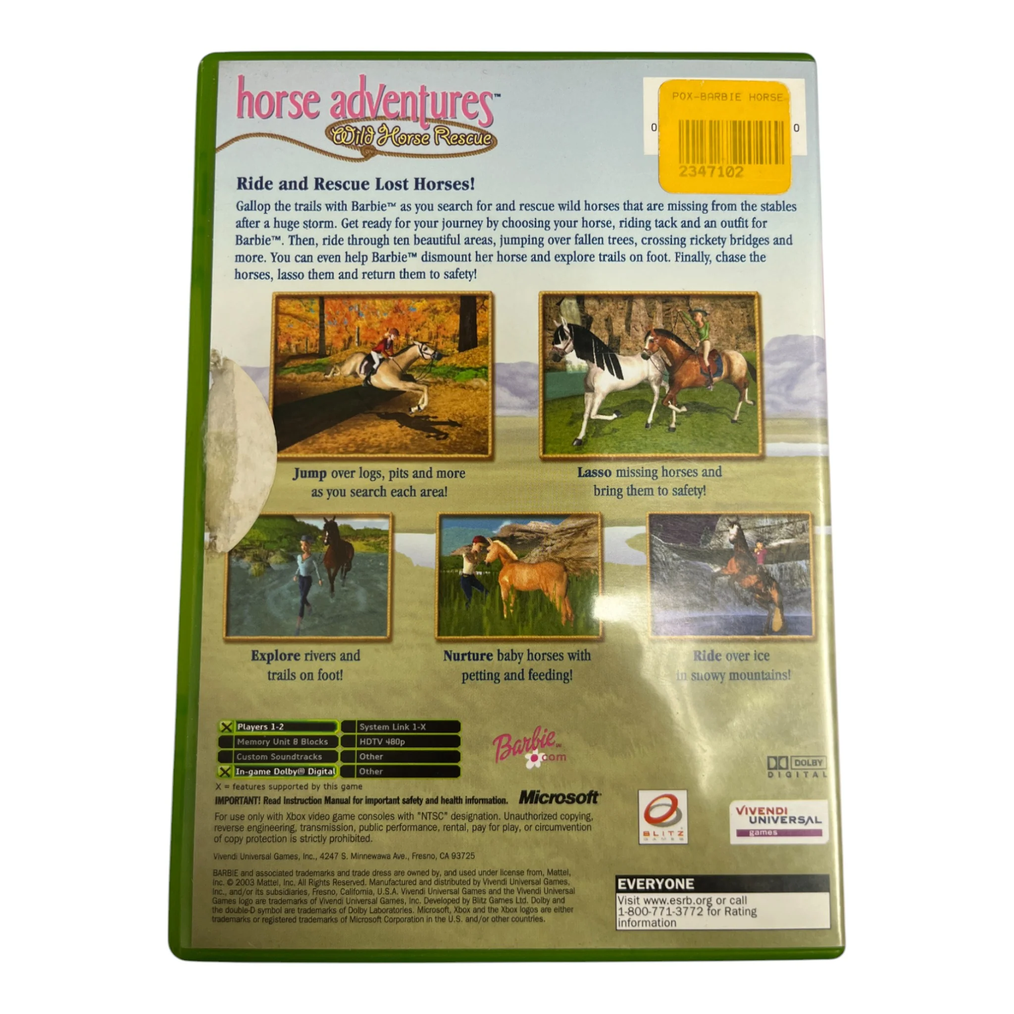 Barbie: Horse Adventures Wild Horse Rescue (Xbox) - Image 2