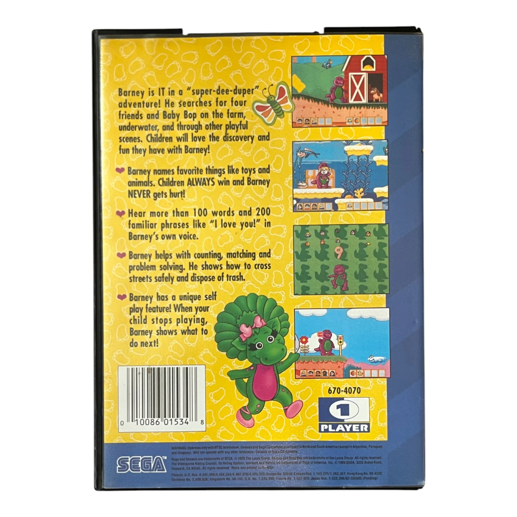 Barney Hide and Seek (Genesis) - Image 2