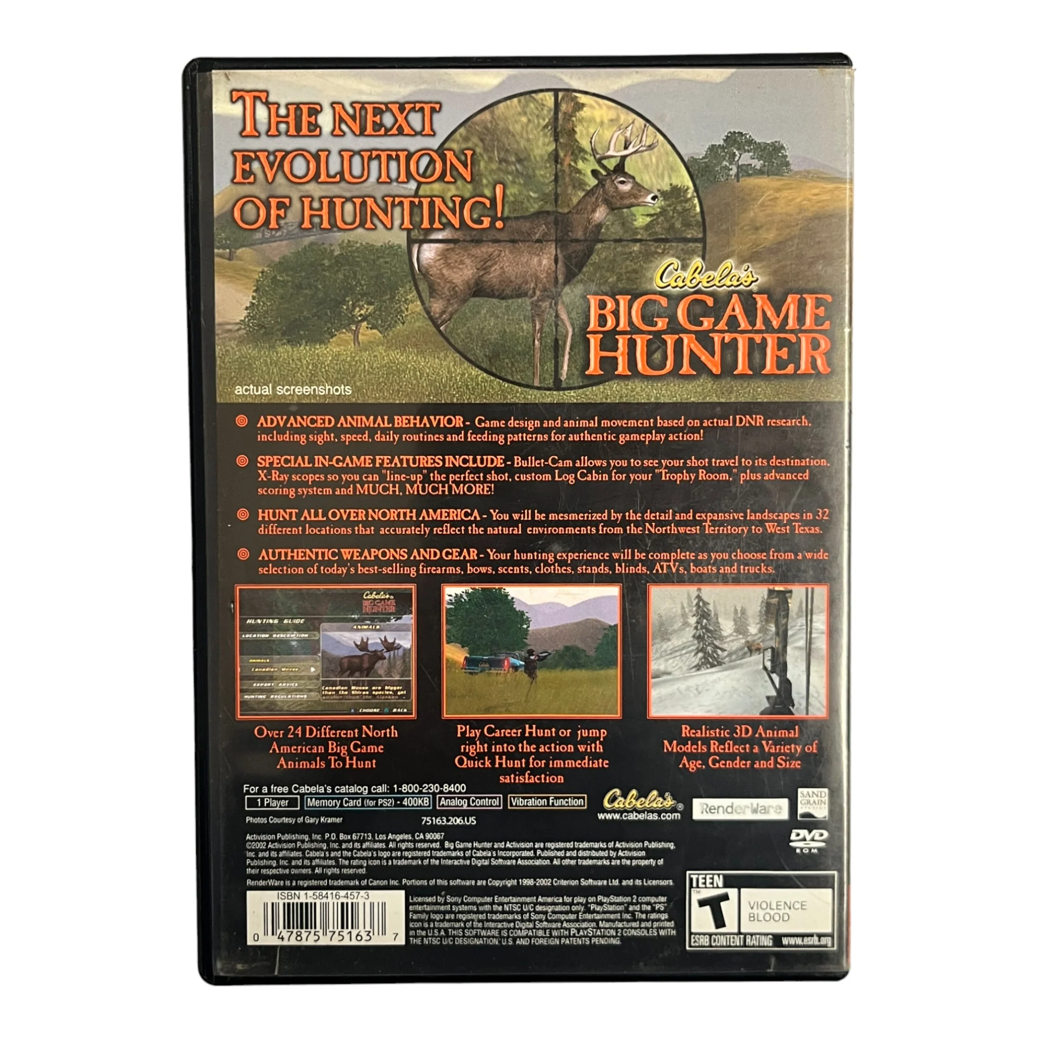 Cabela's Big Game Hunter [Greatest Hits] (PS2) - Image 2