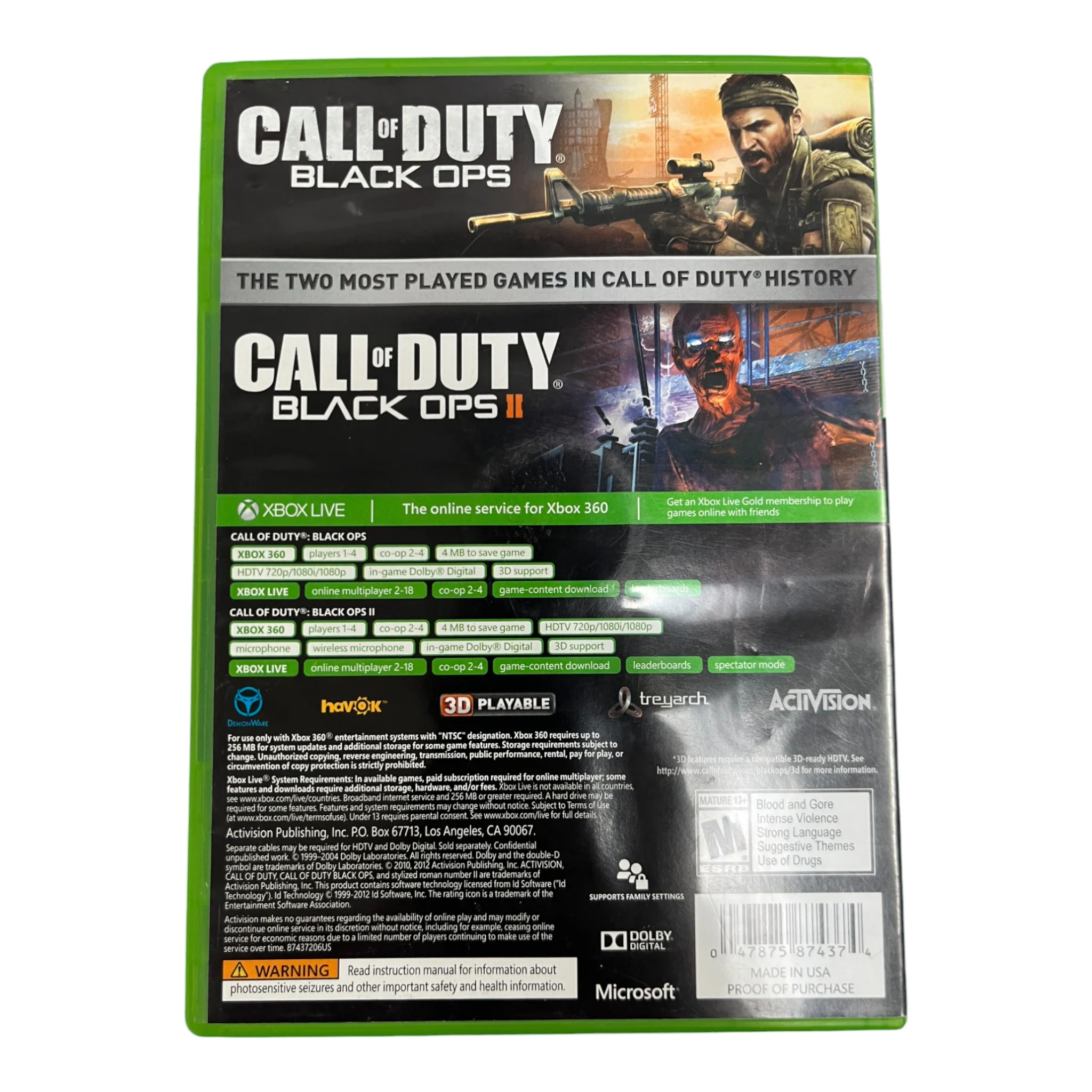 Call Of Duty: Black Ops I-II [Combo Pack] (Xbox 360) - Image 4