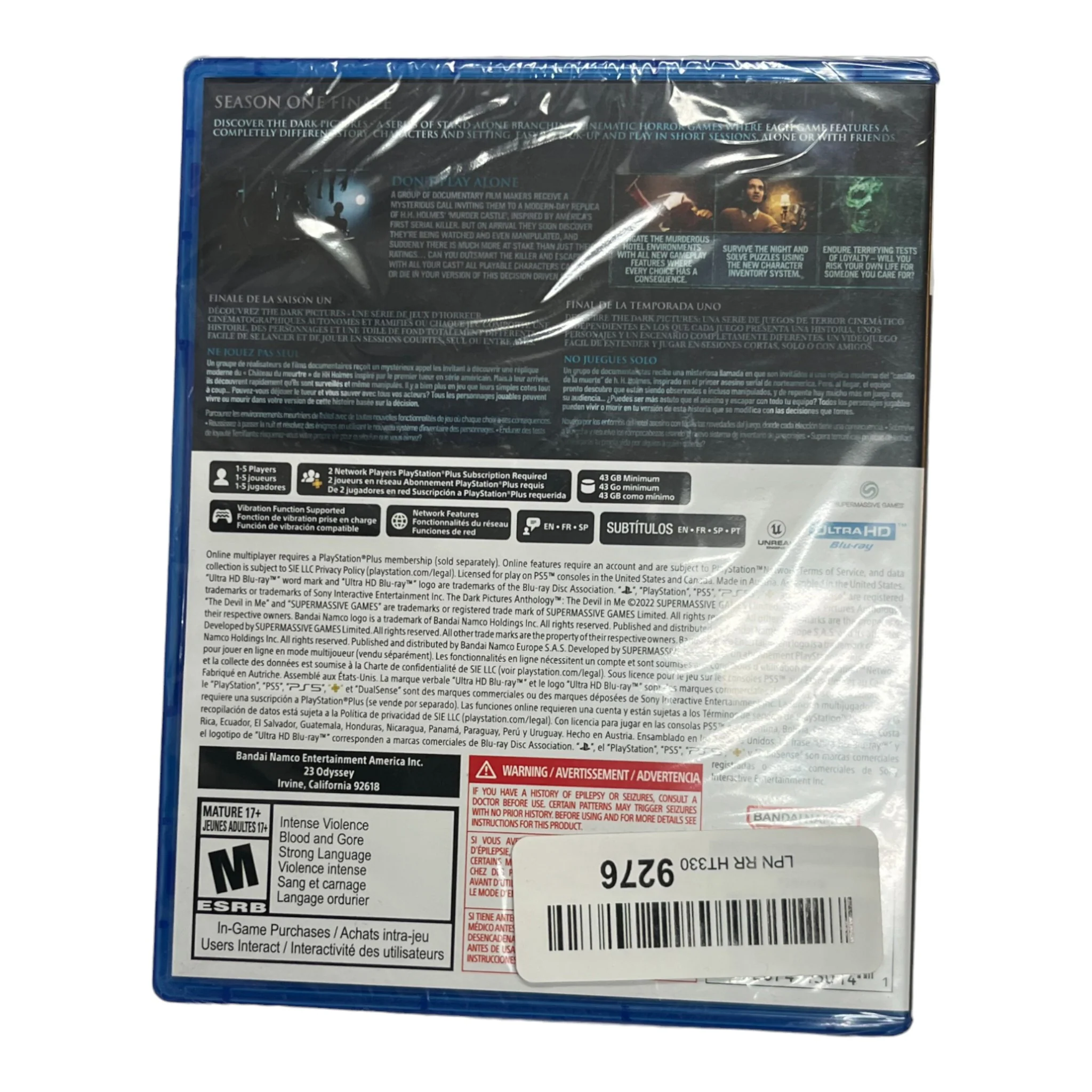 Dark Pictures: The Devil In Me (PS5) -Sealed - Image 2