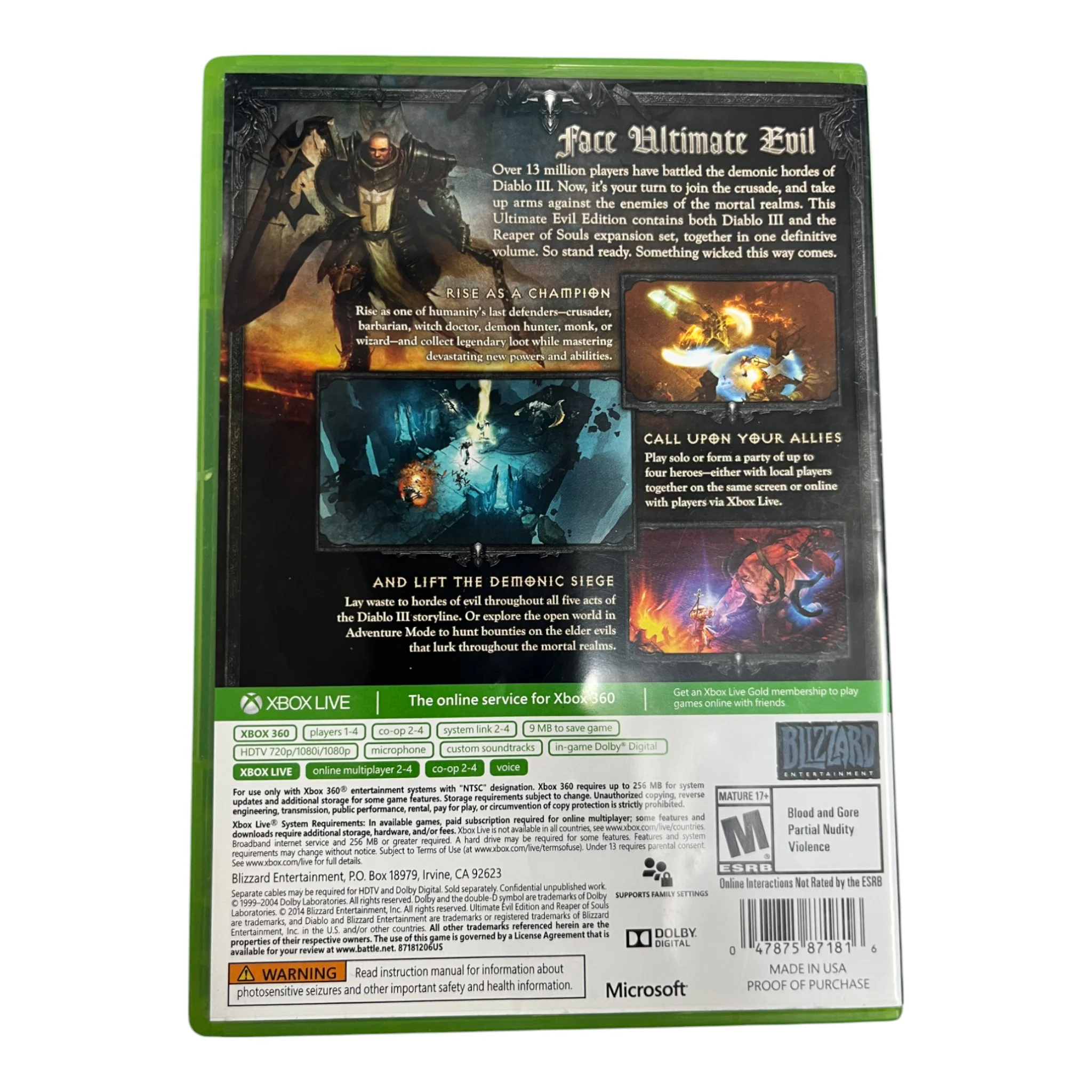 Diablo III: Reaper Of Souls [Ultimate Evil Edition] (Xbox 360) - Image 2