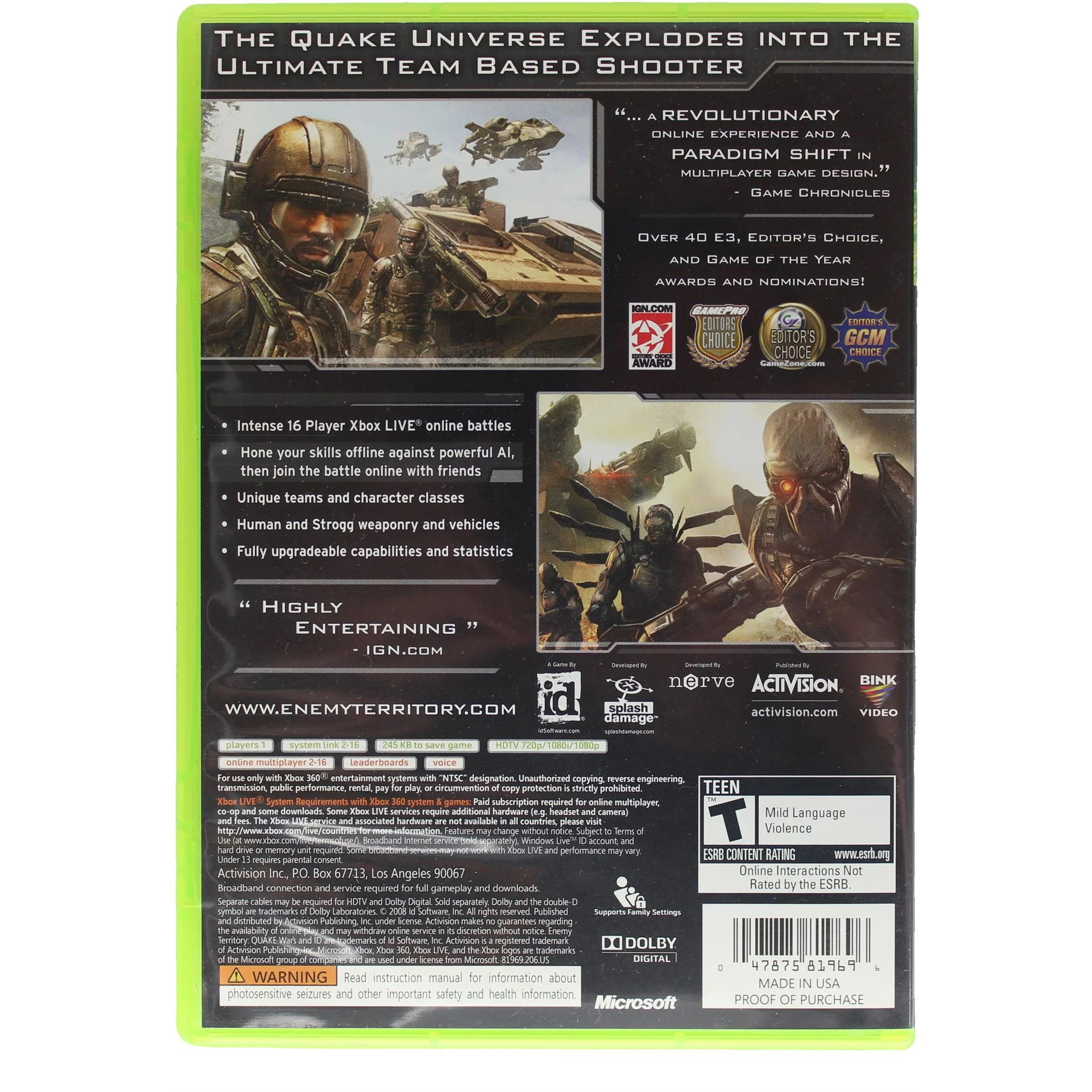 Enemy Territory: Quake Wars (360) - Image 5