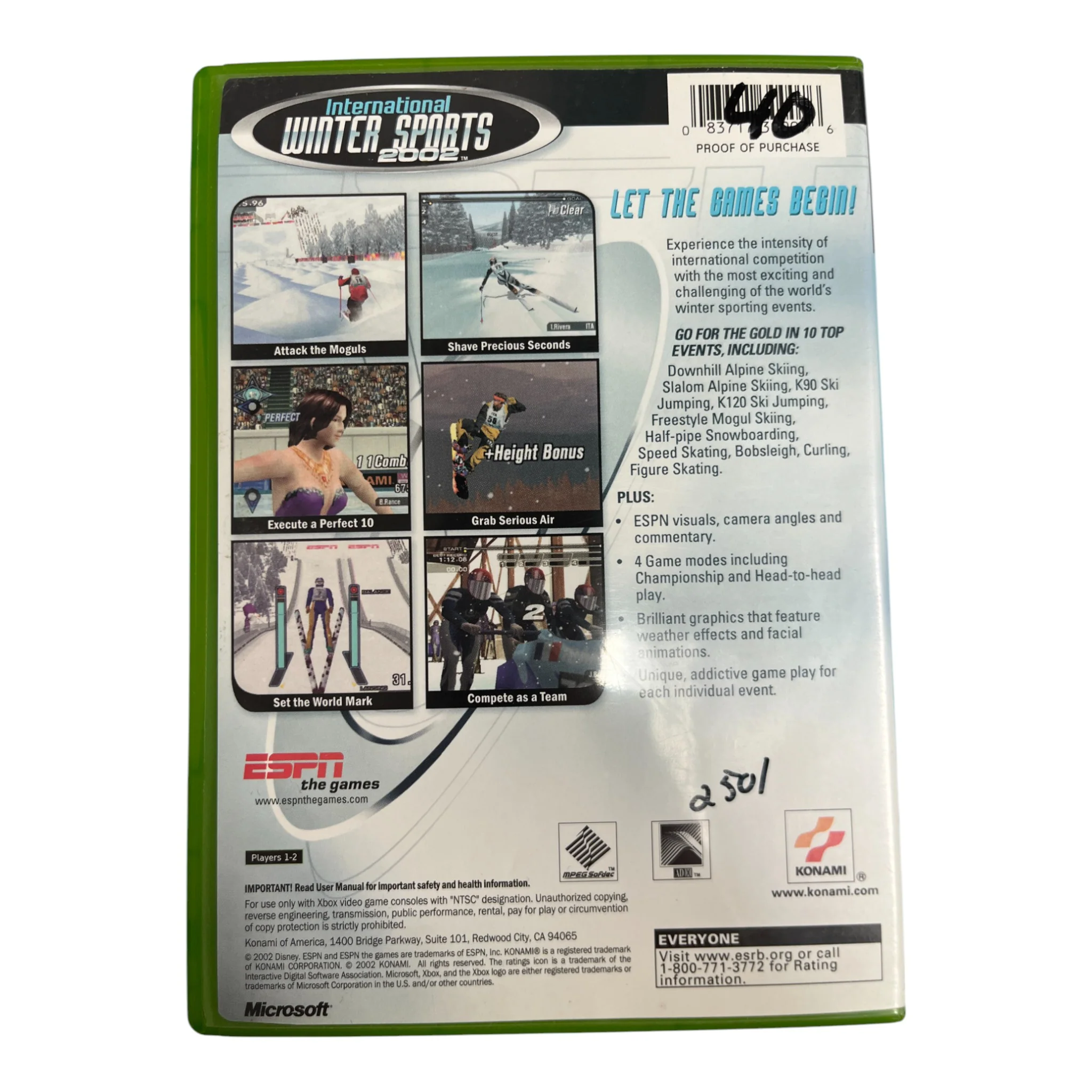 ESPN International Winter Sports 2002 (Xbox) - Image 2