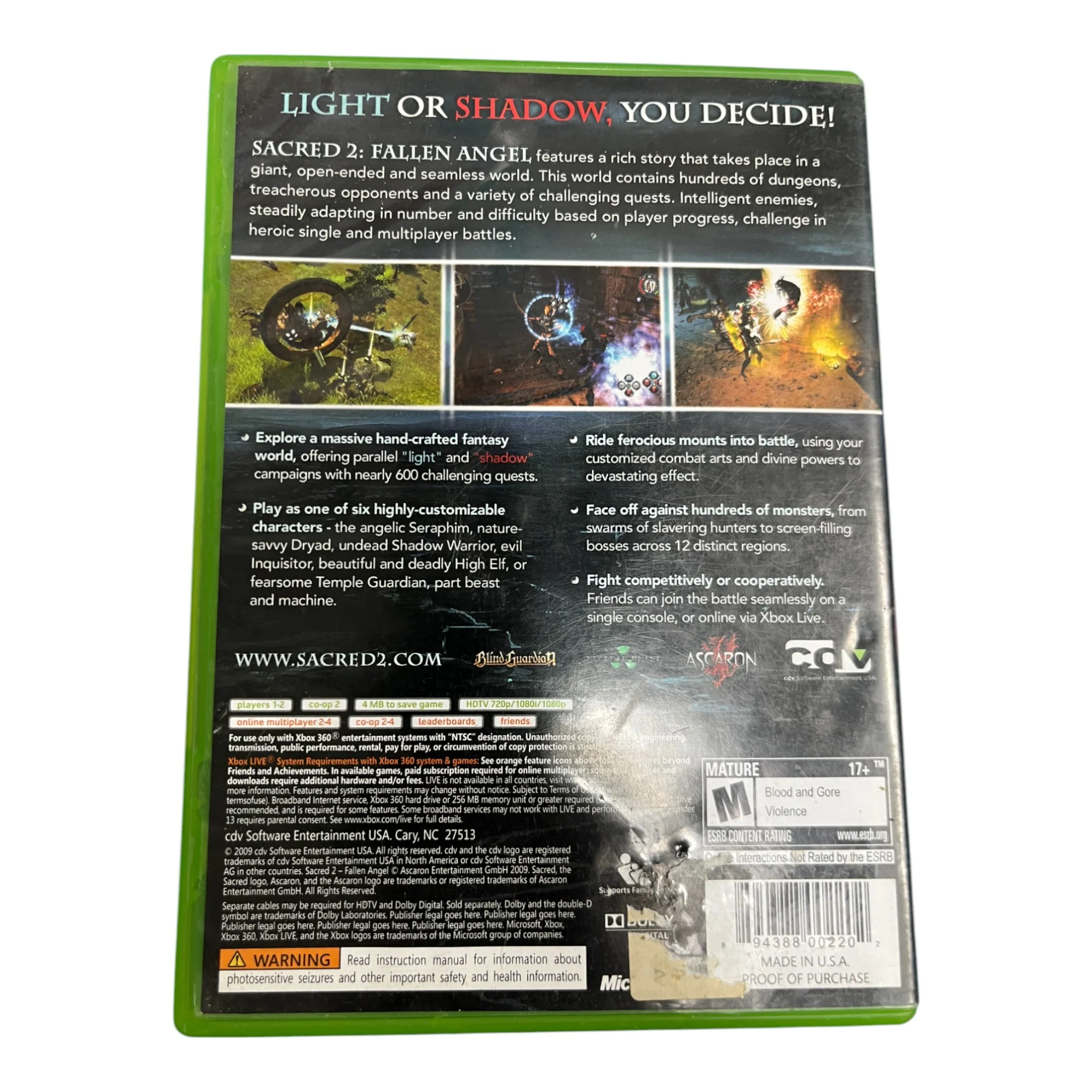 Fallen Angel: Sacred 2 (Xbox 360) - Image 3