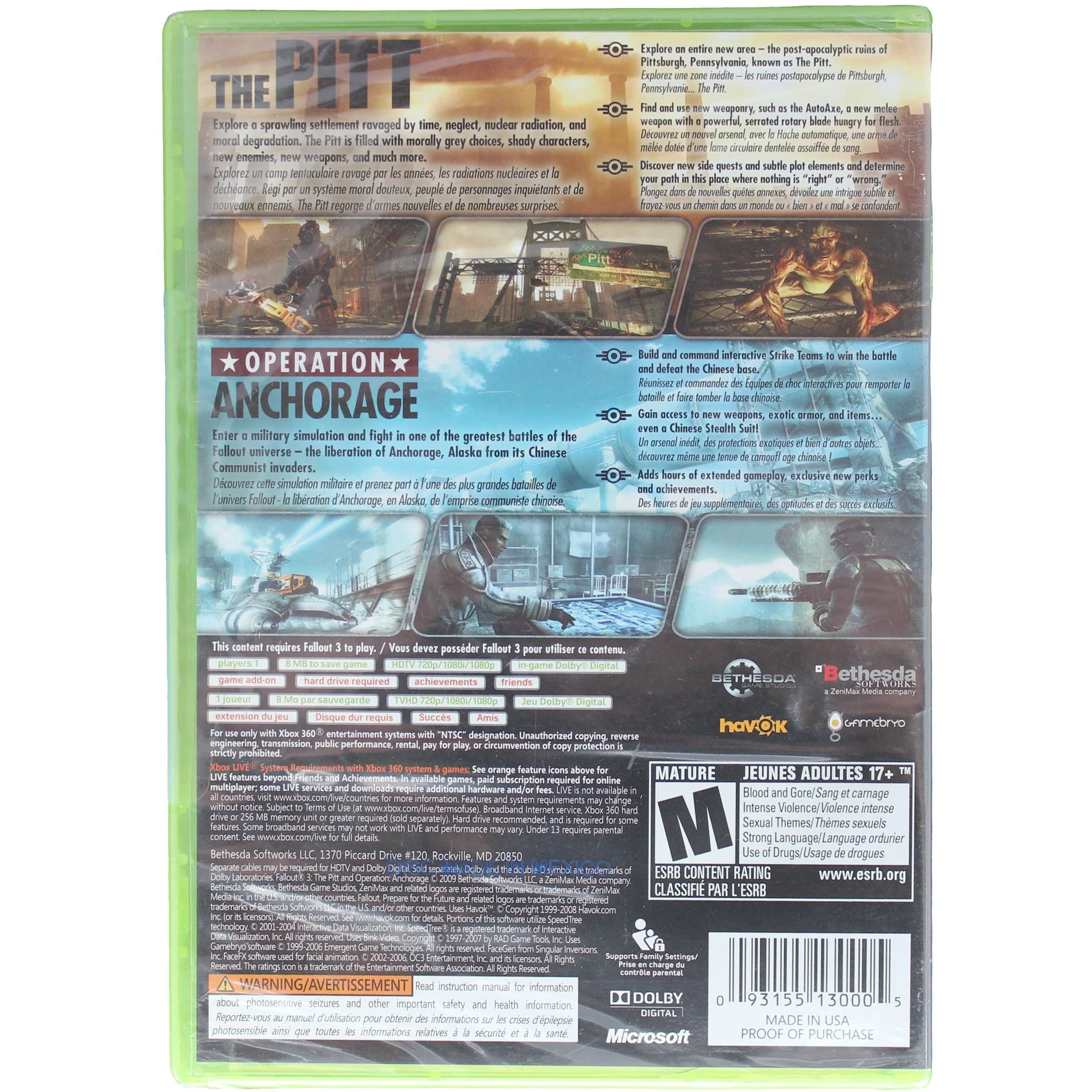 Fallout 3: Game Add-On Pack The Pitt And Operation: Anchorage - Sealed - Image 2