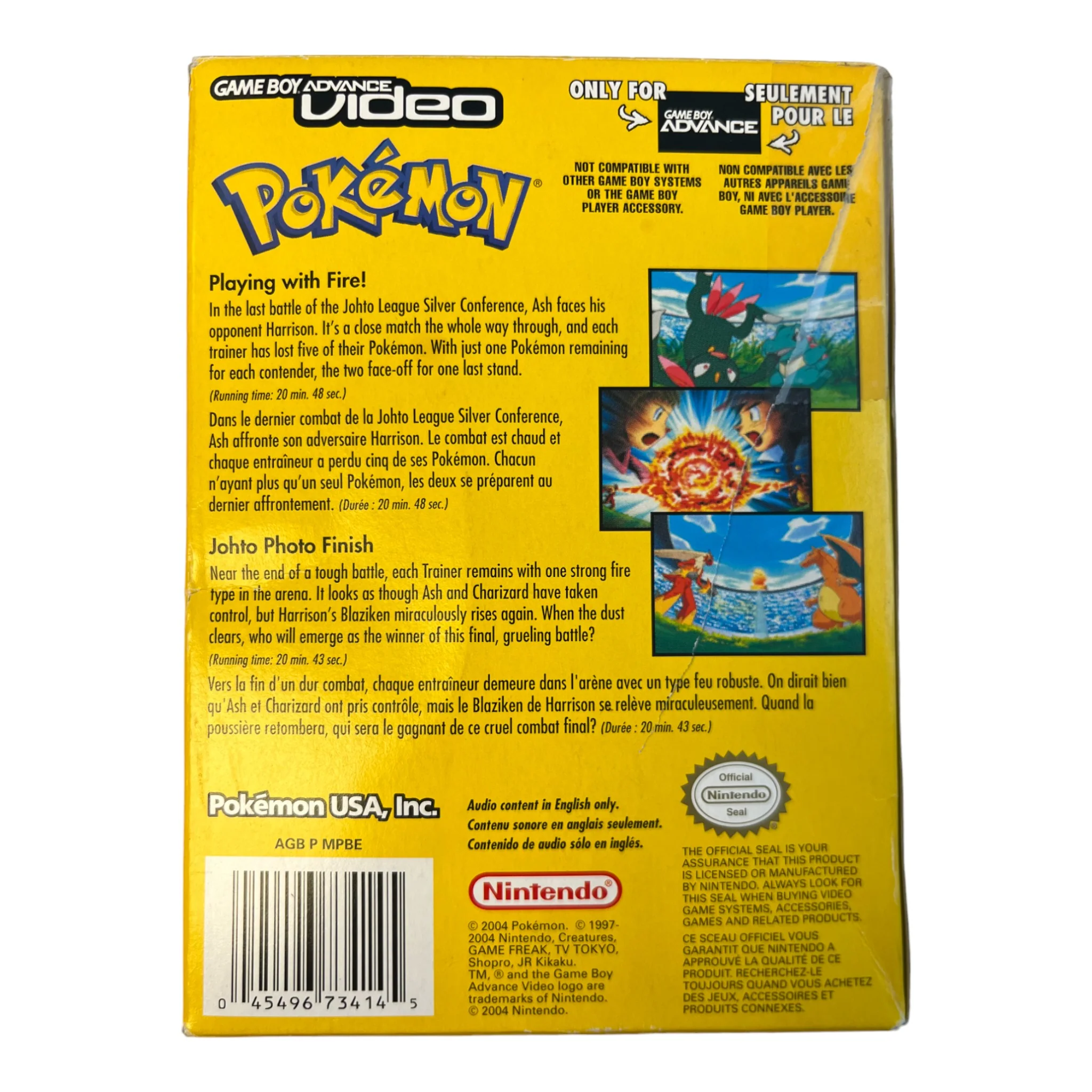 GBA Video Pokemon Johto Photo Finish and Playing with Fire (GBA) - Image 2