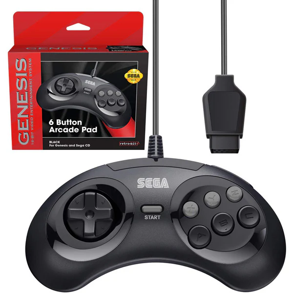 Genesis 6 Button Arcade Pad Controller - Various Colours - Image 2