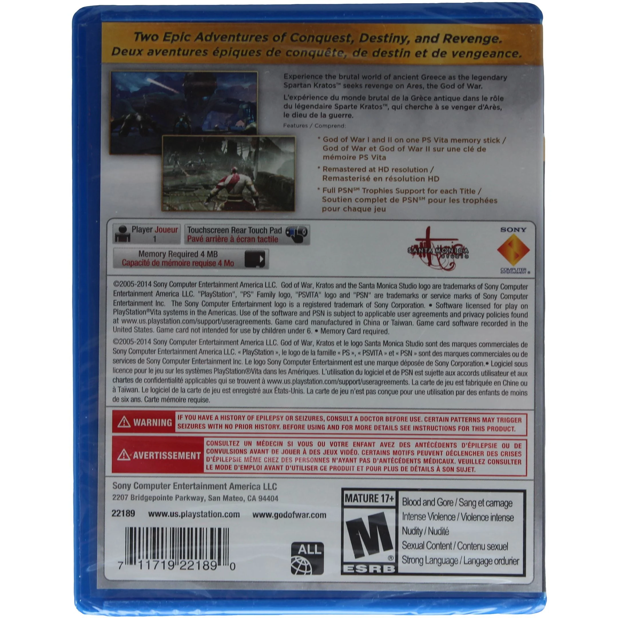 God Of War [Collection] - Sealed (PSVITA) - Image 2