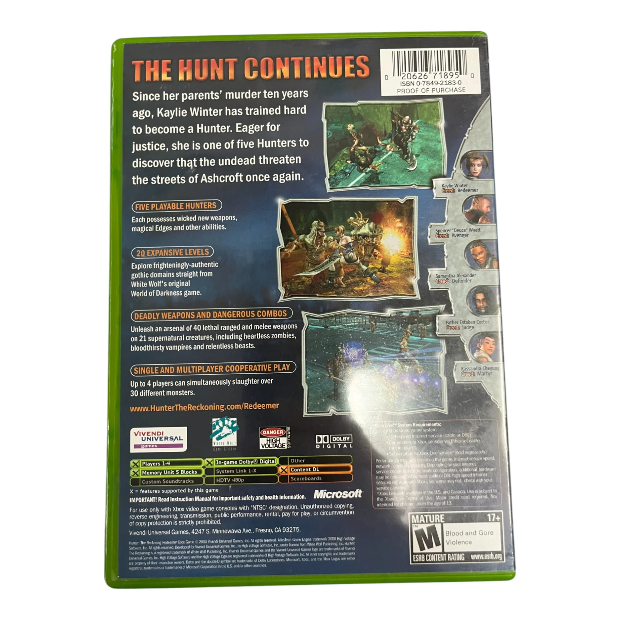Hunter the Reckoning Redeemer (Xbox) - Image 2