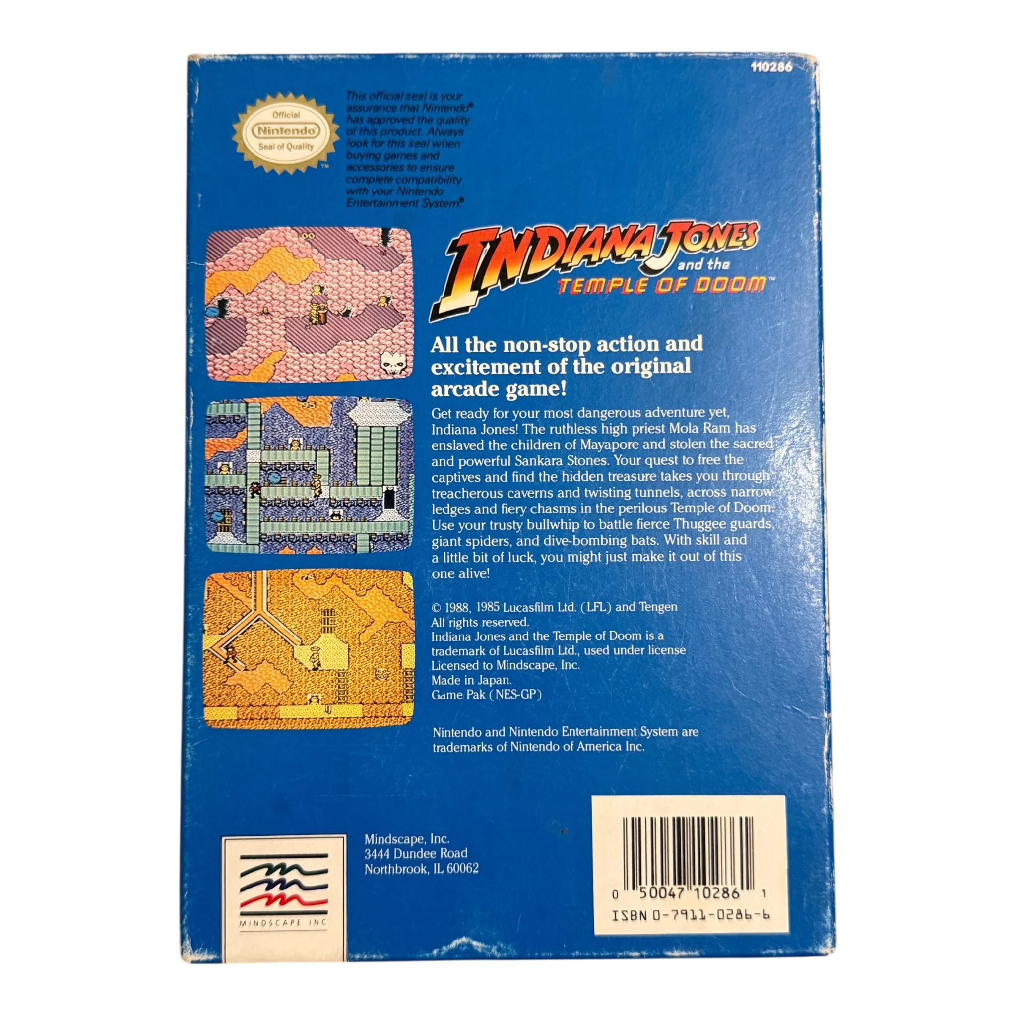 Indiana Jones And The Temple of Doom (NES) - Image 2