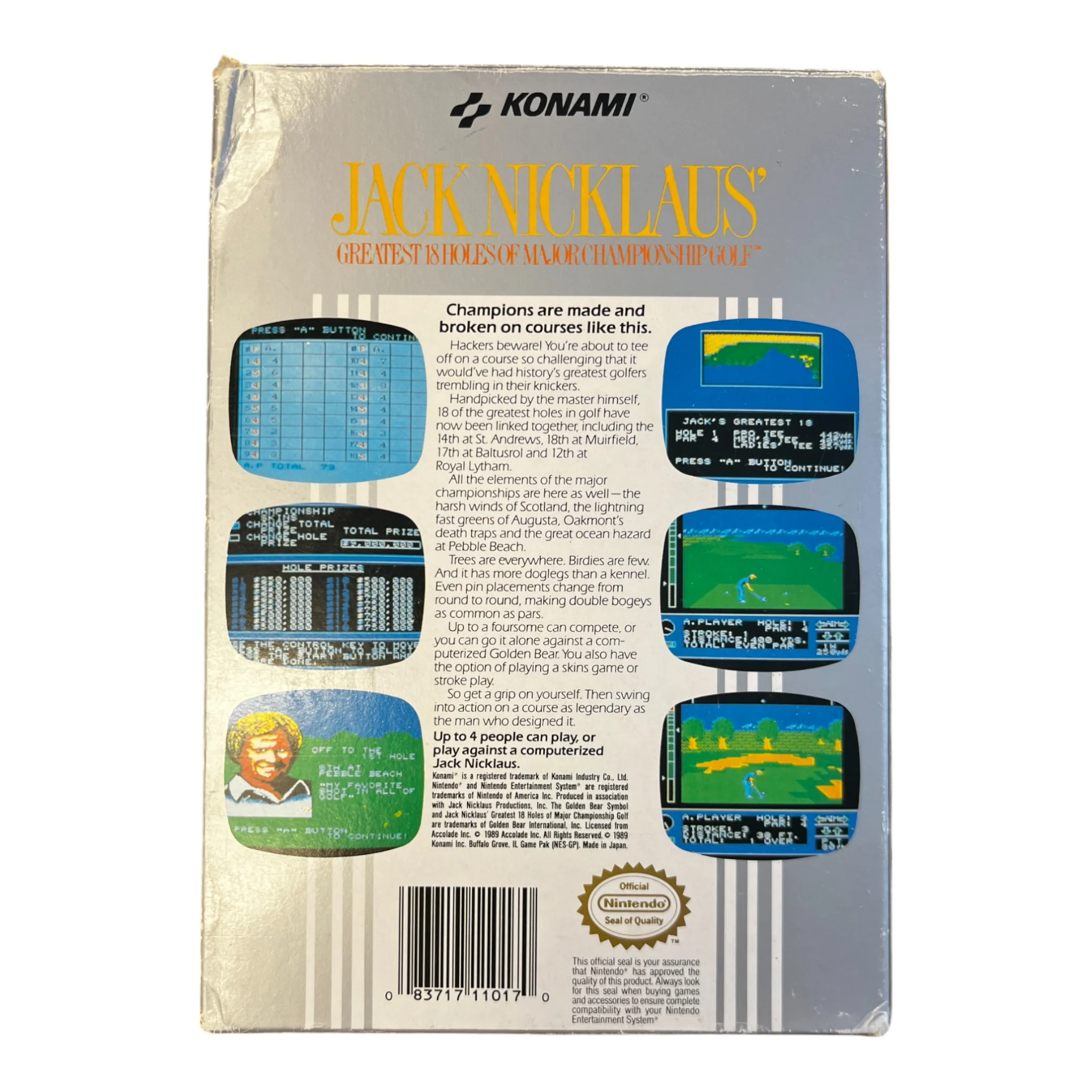 Jack Nicklaus' Greatest 18 Holes Of Major Championship Golf (NES) - Image 2