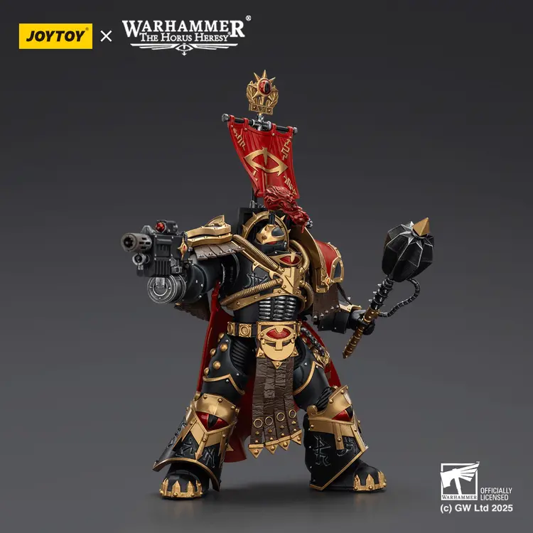 JOYTOY - Sons of Horus Legion Cataphractii Praetor with Combi-Melta and Power Maul - Image 3