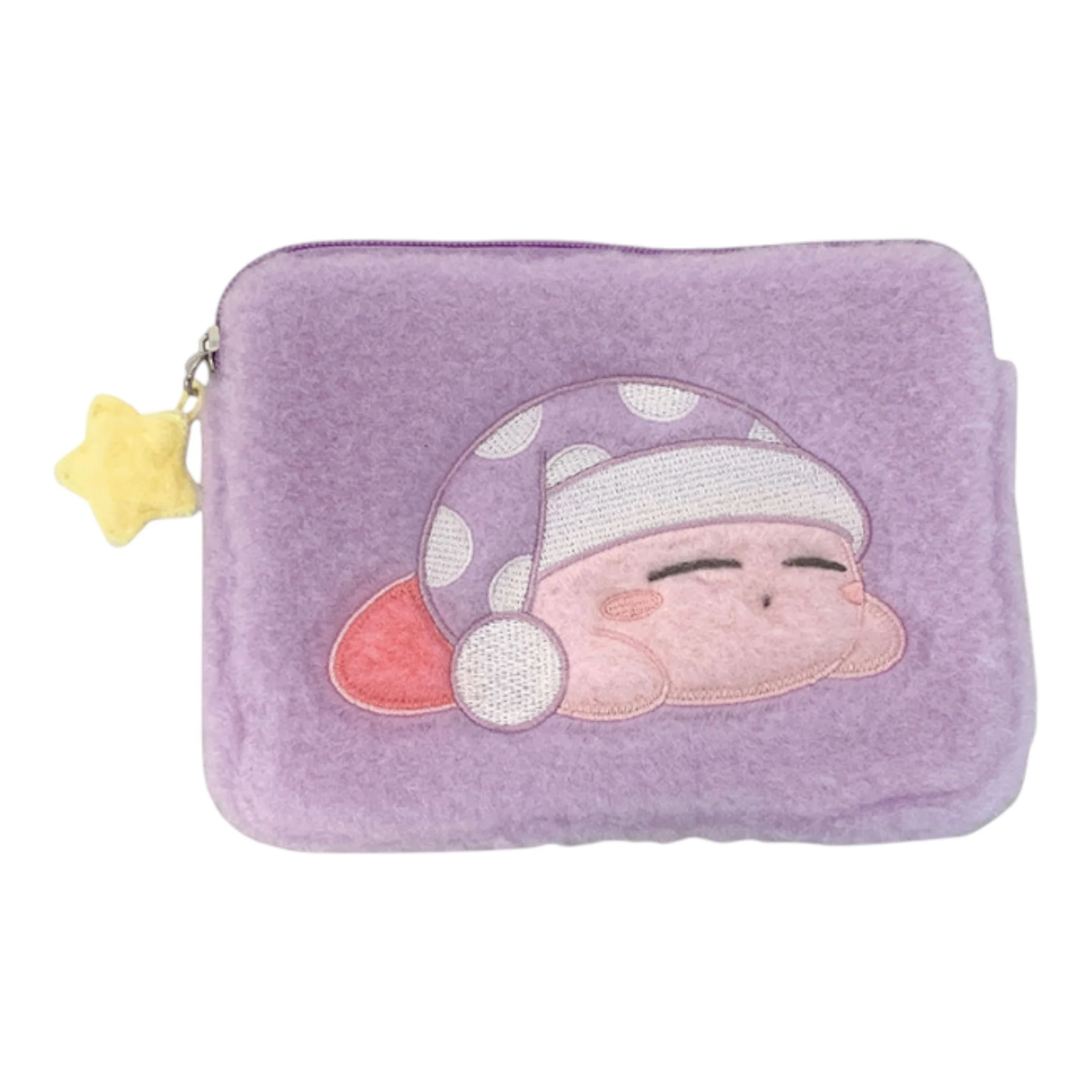 Kirby of the Stars – Sleeping Kirby Fluffy Mini Bag/ Zipper Pouch