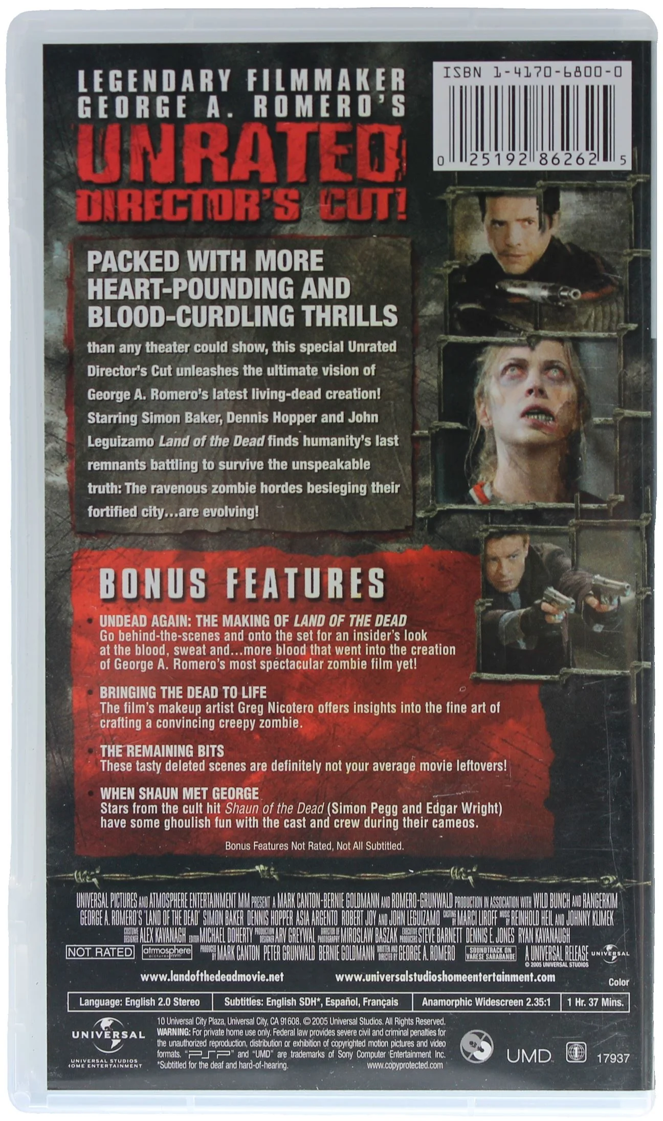 Land Of The Dead [Unrated Director's Cut] [UMD Video] - Image 2