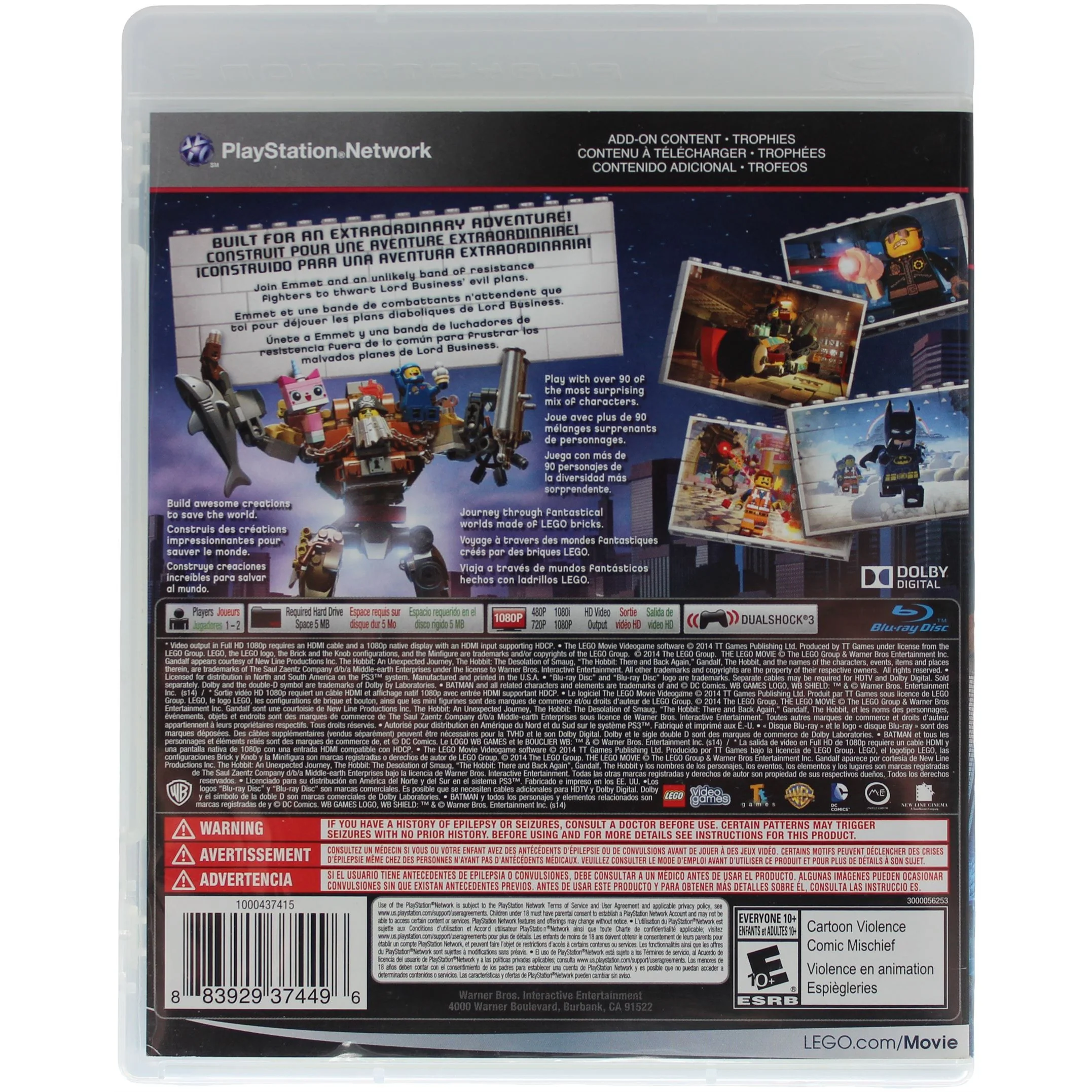 LEGO: The LEGO Movie Videogame (PS3) - Image 3