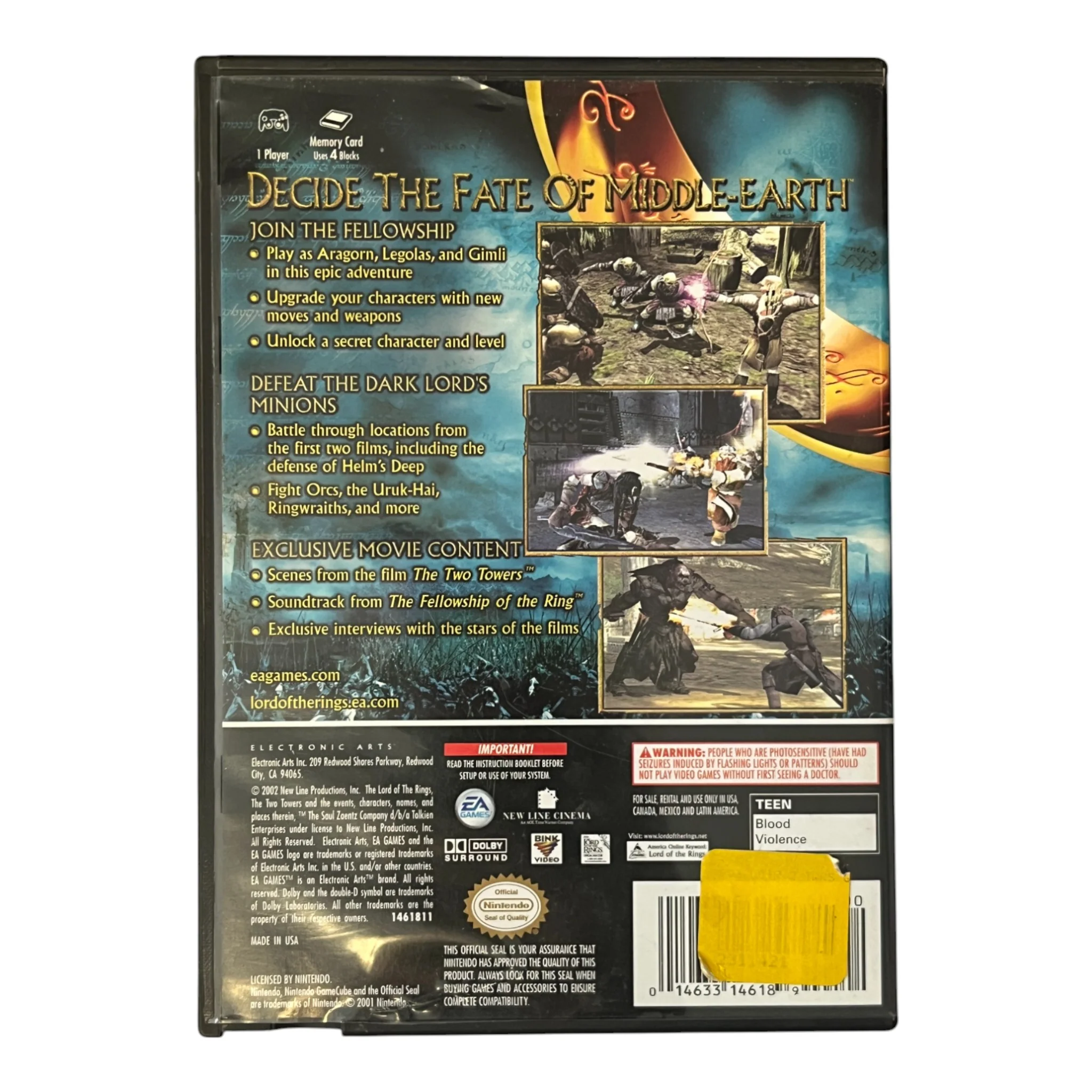 Lord of the Rings Two Towers (GC) - Image 2