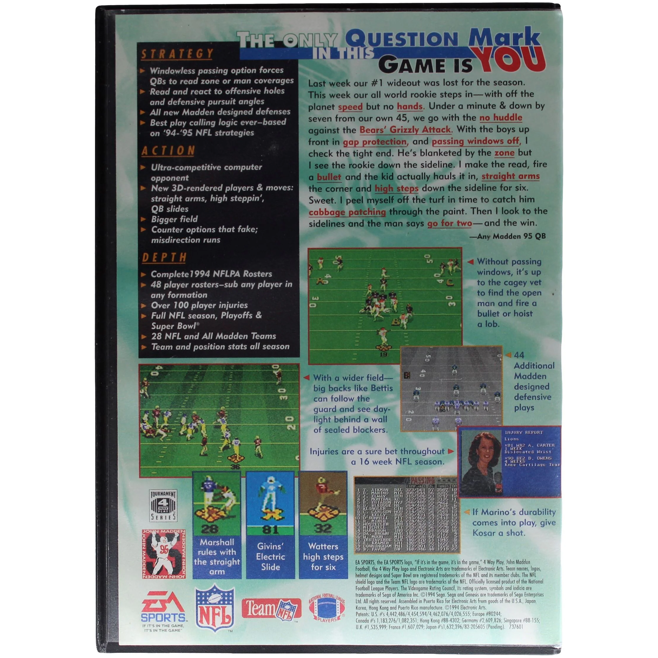 Madden NFL 95 (Genesis) - Image 3