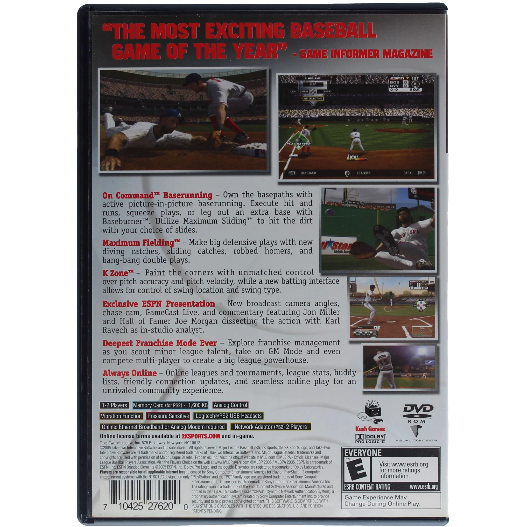 Major League Baseball 2K5 (PS2) - Image 2