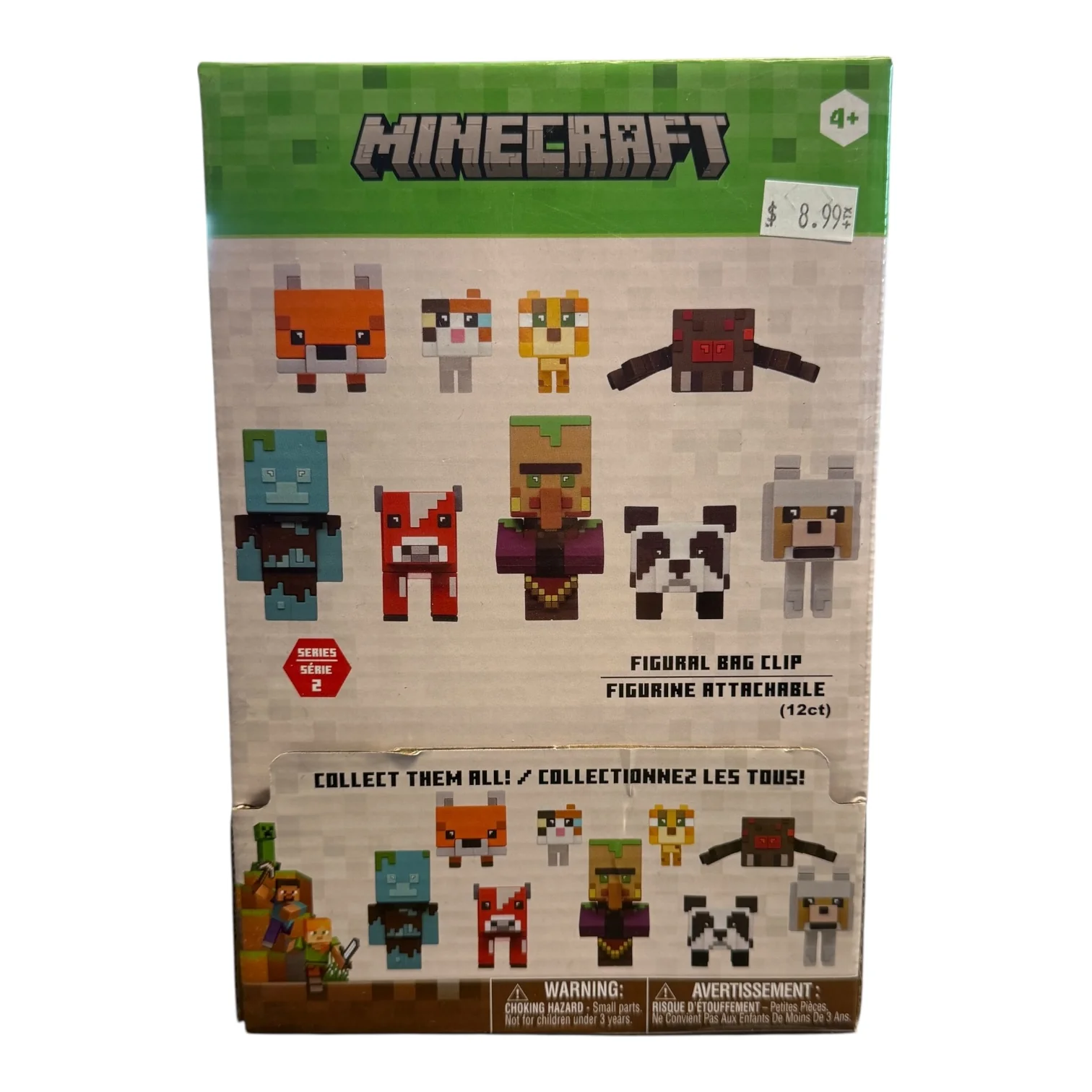Minecraft 3D Mascot Bag Clip Keychain Blind Bag (Series 2)