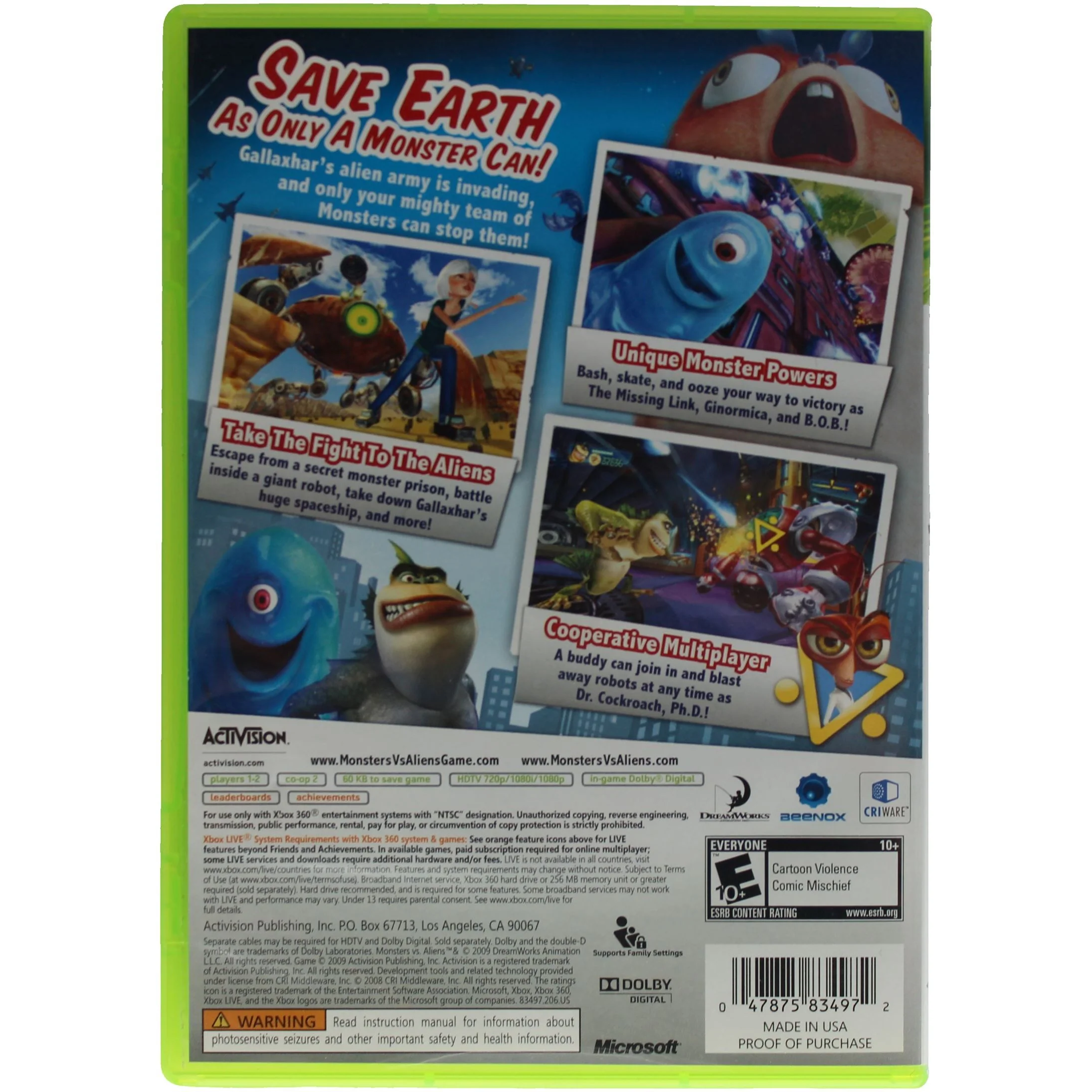 Monsters Vs. Aliens (Xbox 360) - Image 2
