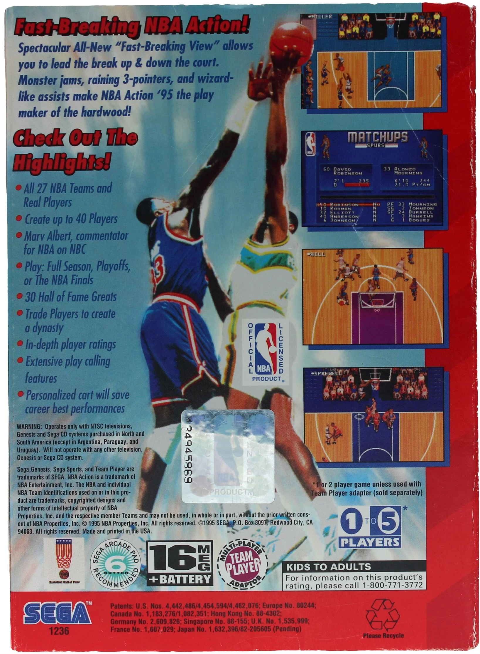NBA Action '95 - Image 2