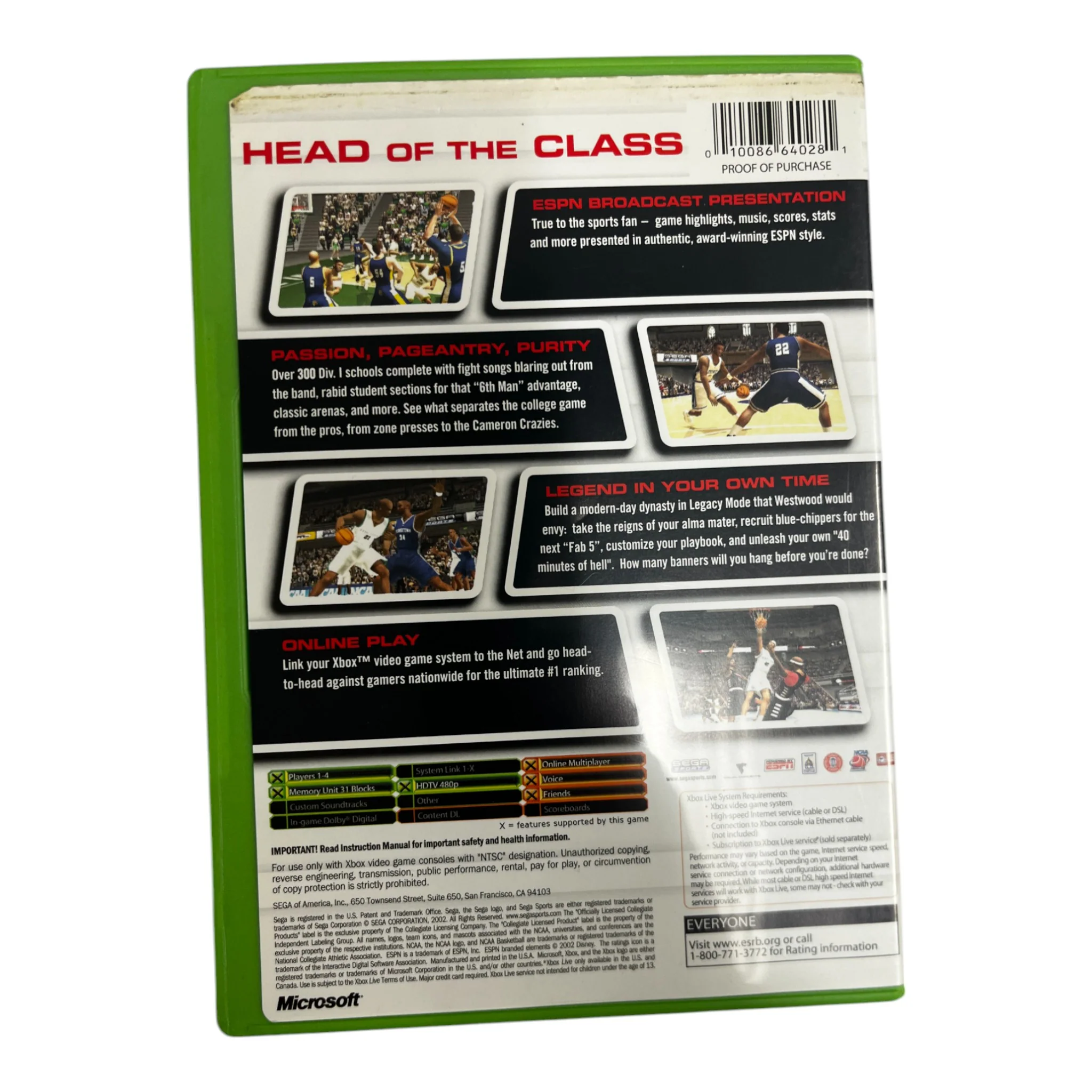 NCAA College Basketball 2K3 (Xbox) - Image 2