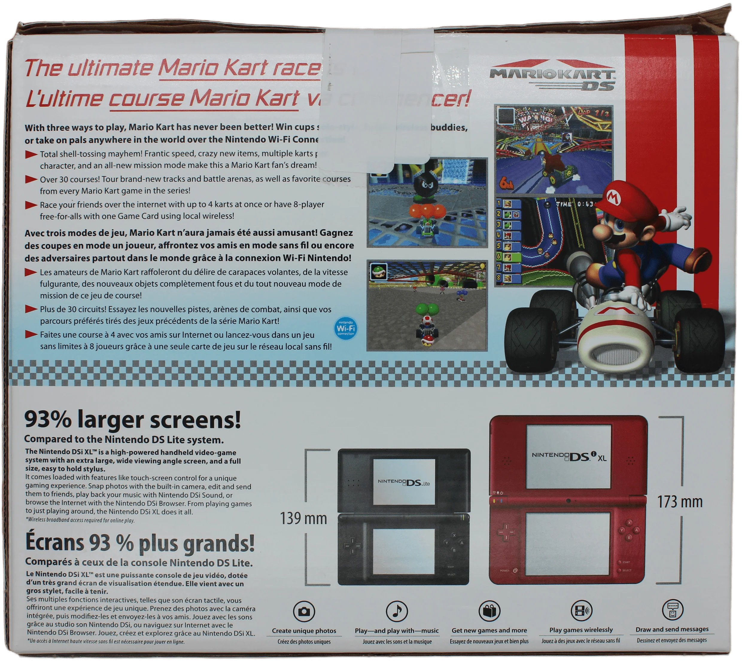 Nintendo DSi XL: Red [25th Anniversary Super Mario Bros. Special Edition] - CIB - Image 3