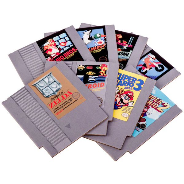 Nintendo NES Cartridge 4″ x 3.5″ Coasters (Set of 8) - Image 2