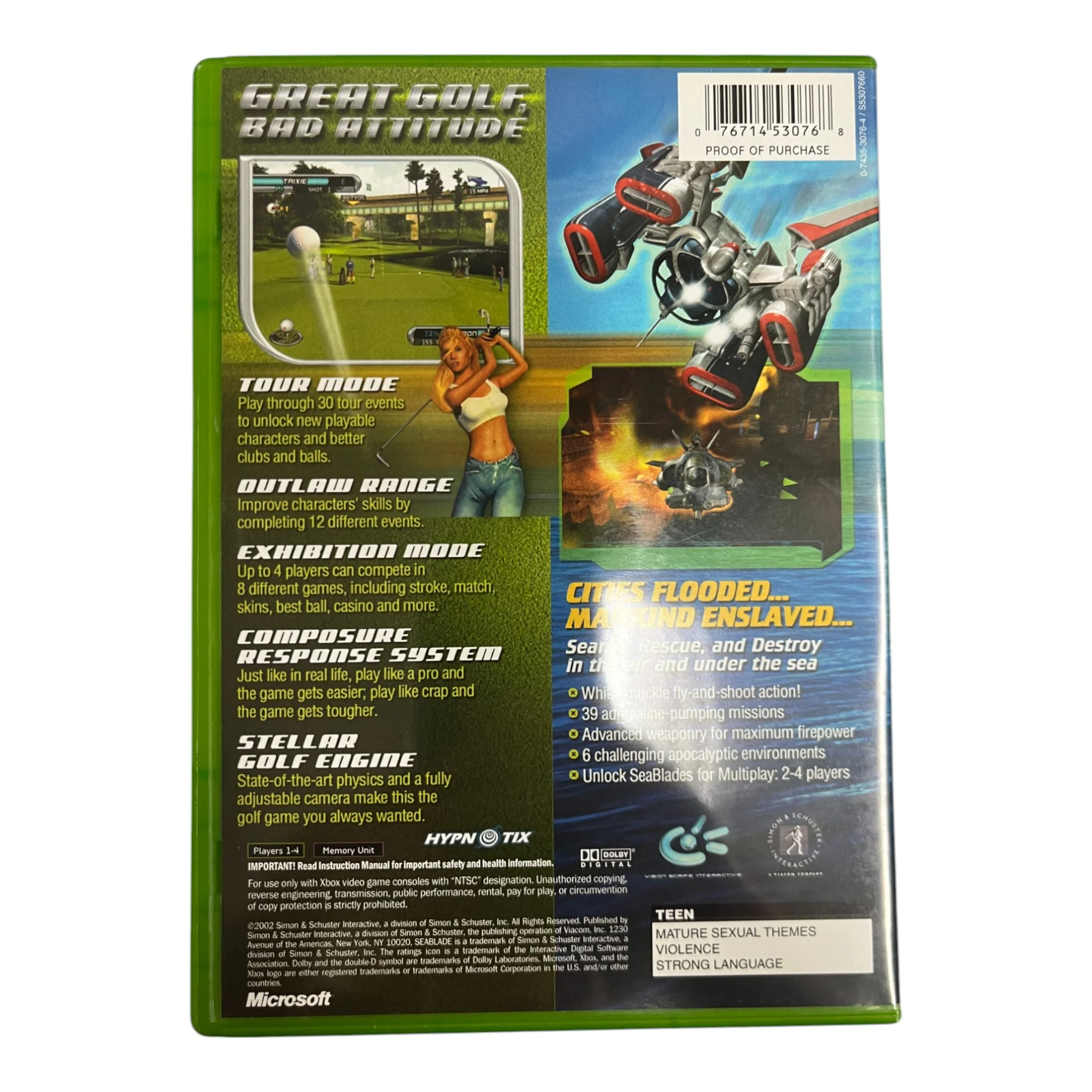 Outlaw Golf and SeaBlade (Xbox) - Image 2