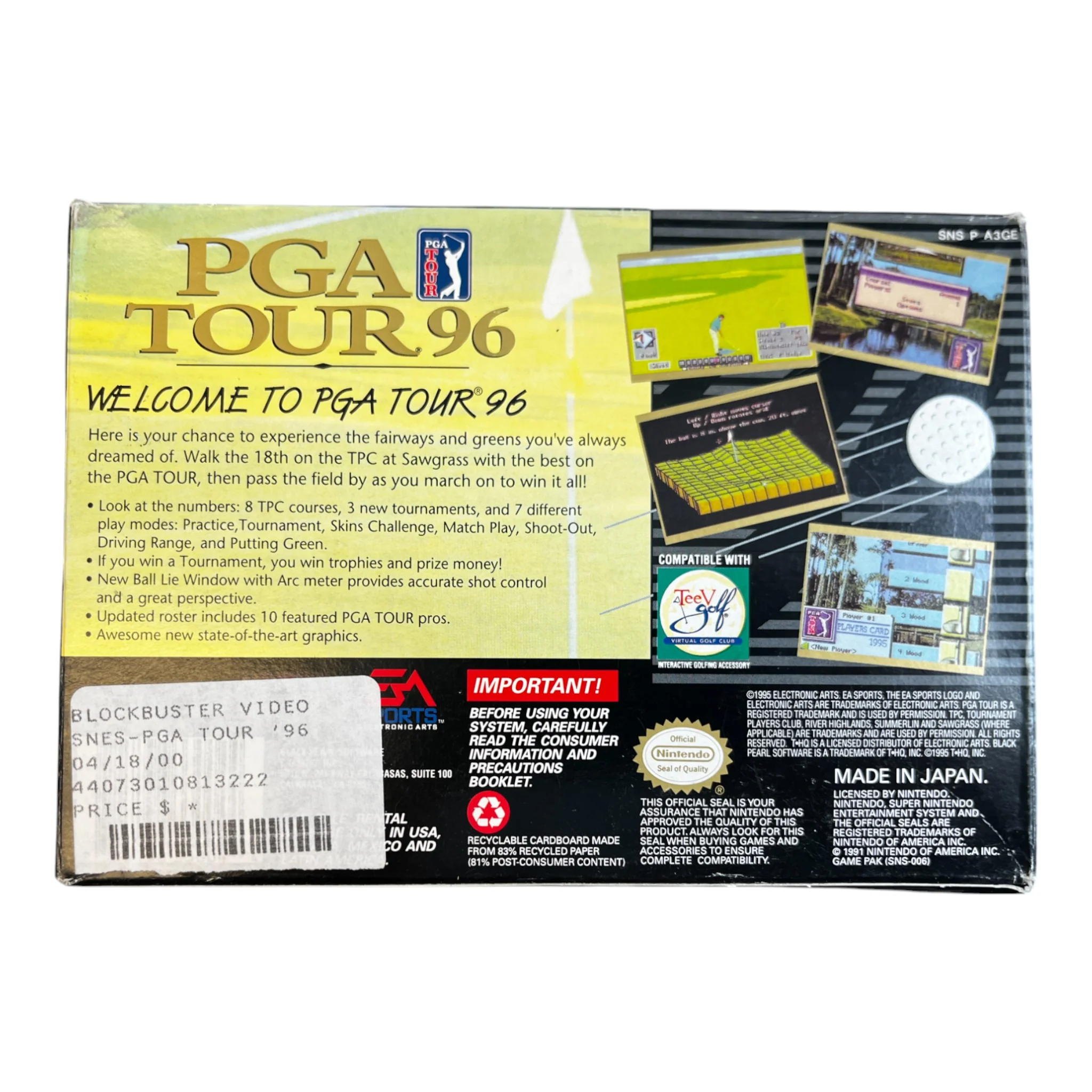 PGA Tour 96 (SNES) - Image 2