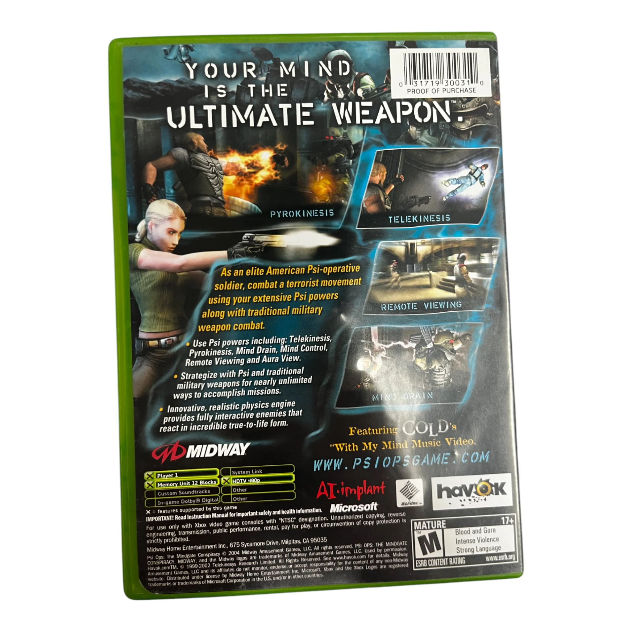 Psi-Ops Mindgate Conspiracy (Xbox) - Image 2