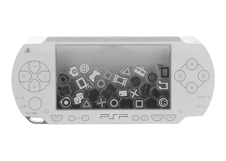 PSP™ (PlayStation™Portable) Rattle Acrylic Stand: White Ver. - Image 3