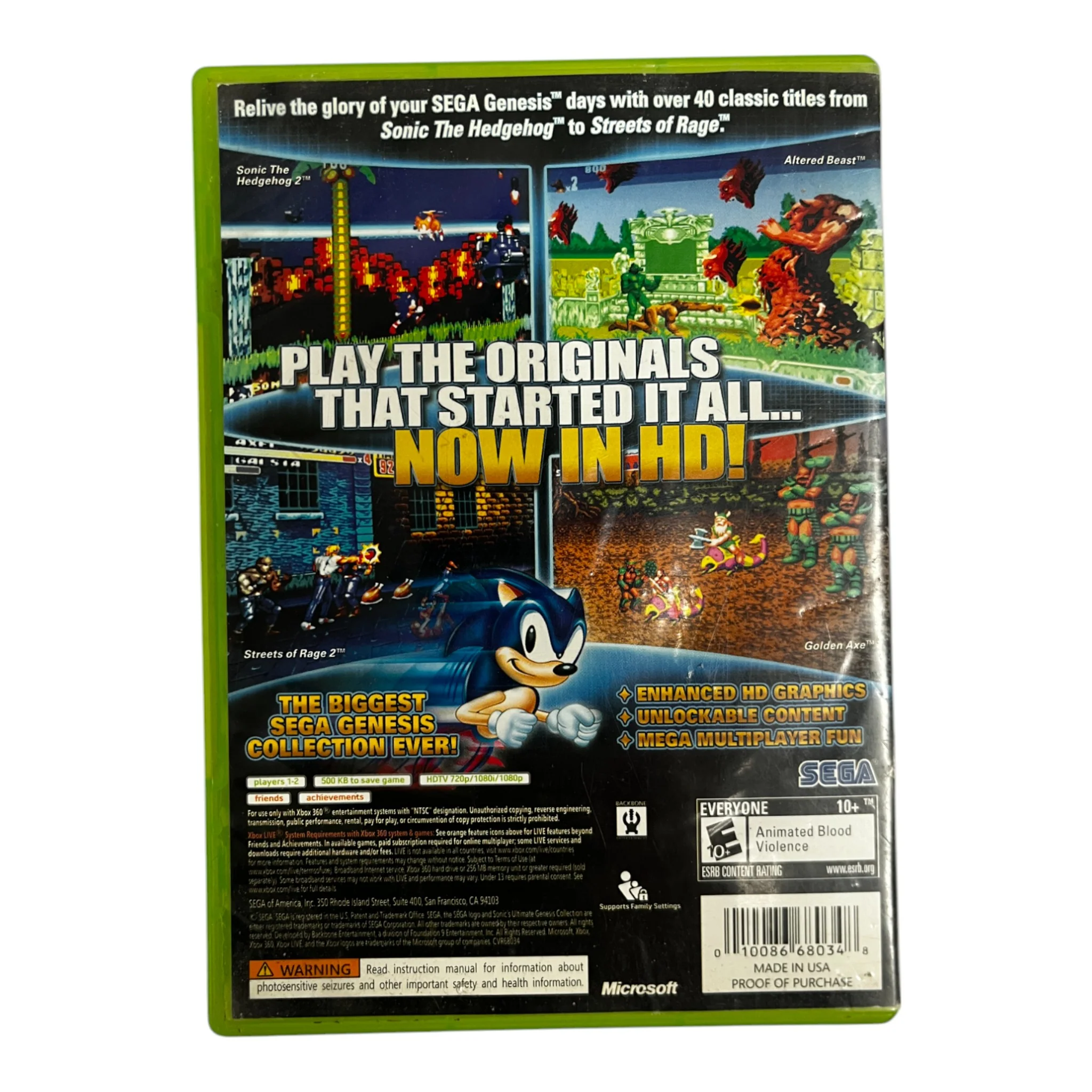 Sonic's Ultimate Genesis Collection (Xbox 360) - Image 2