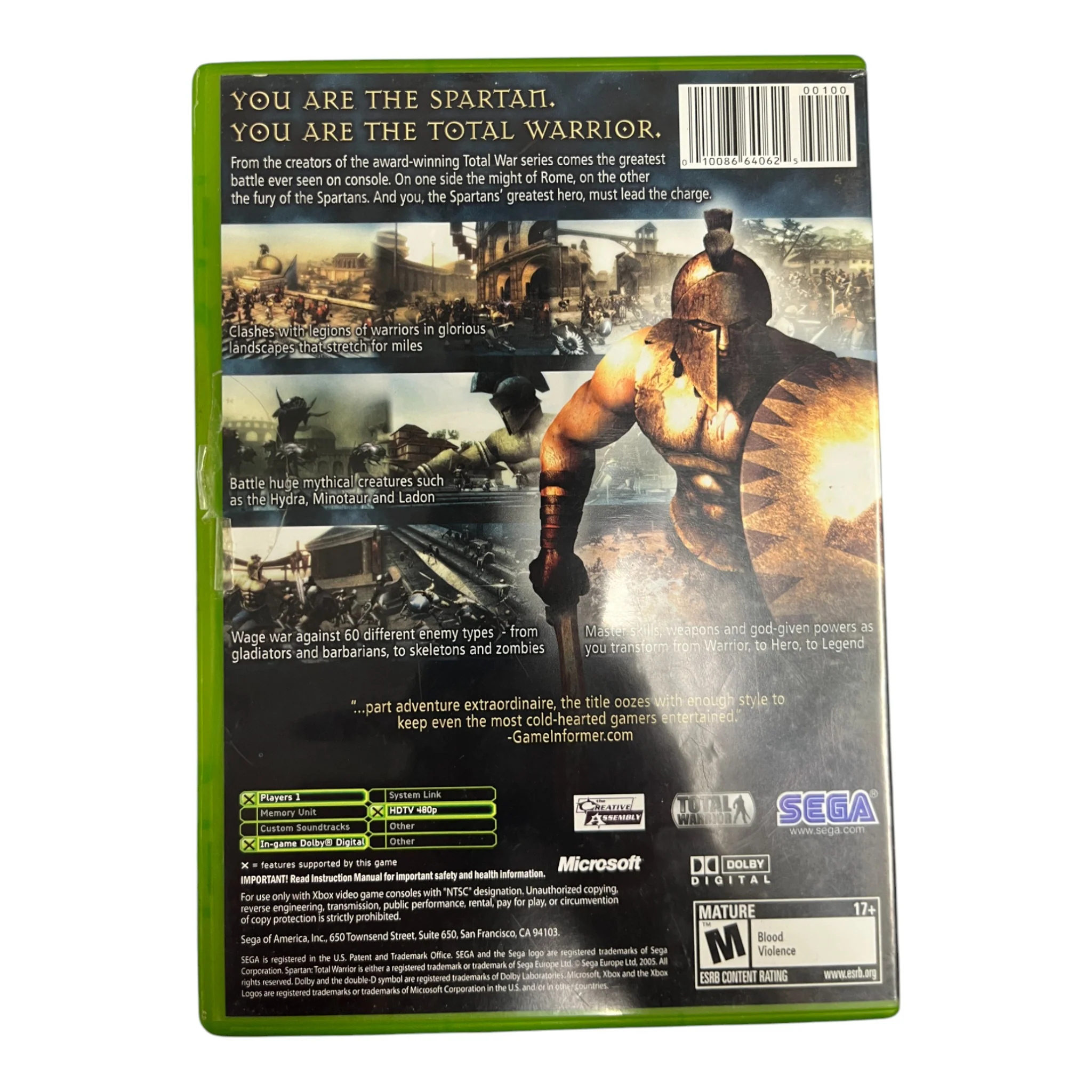 Spartan Total Warrior (Xbox) - Image 2