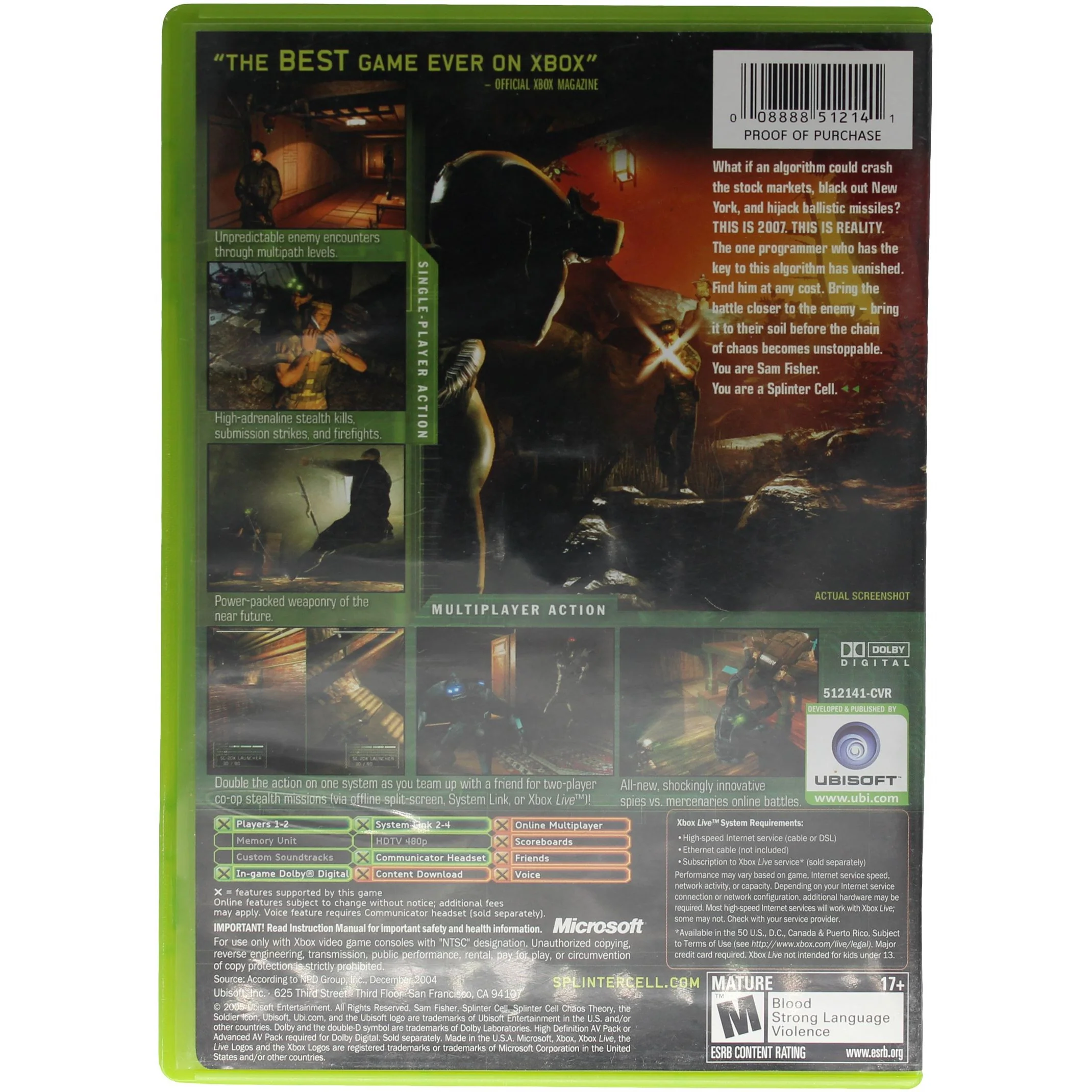 Splinter Cell: Chaos Theory (Xbox) - Image 2