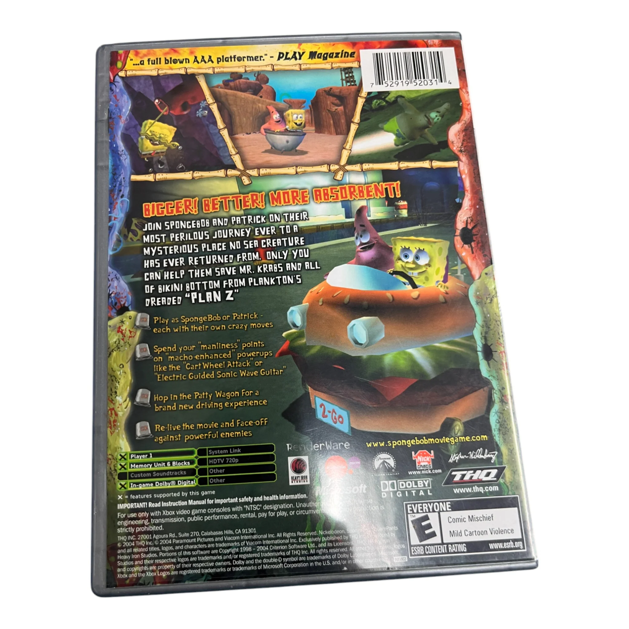 SpongeBob SquarePants: The Movie (Xbox) - Image 2