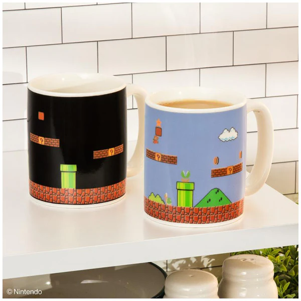 Super Mario Bros Level Heat Change 10 Oz. Ceramic Mug - Image 2