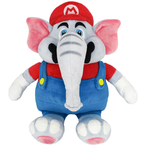 Super Mario Bros. Wonder Mario Elephant 10″ Plush
