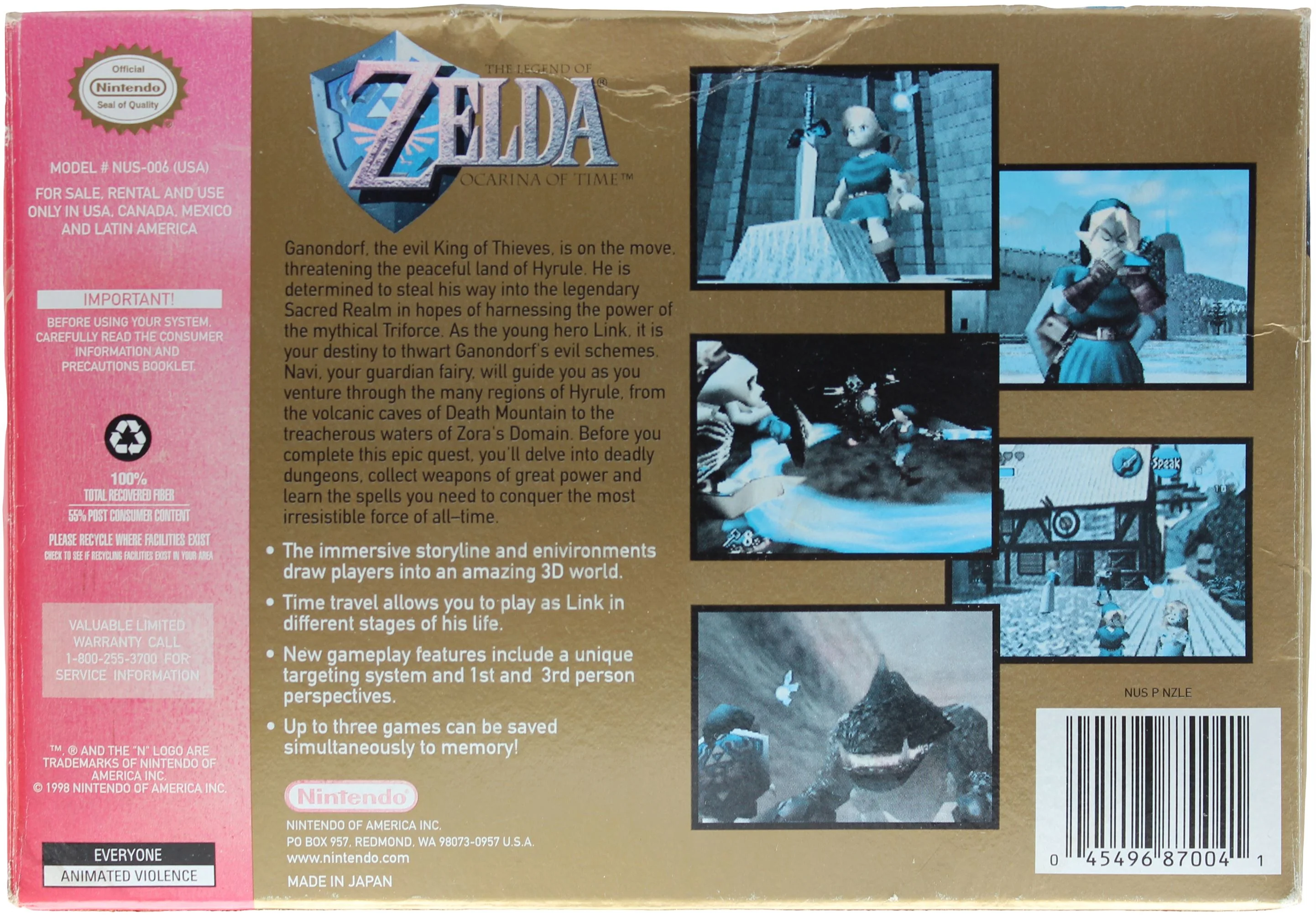 The Legend Of Zelda: Ocarina Of Time CIB - Image 2