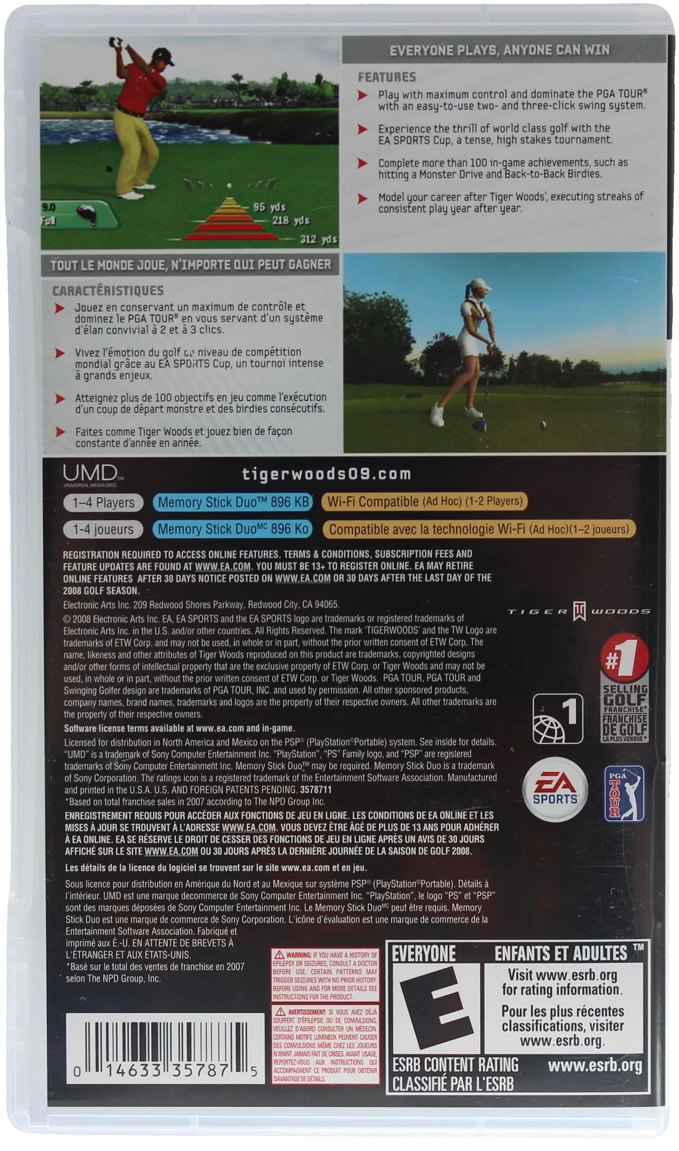 Tiger Woods PGA Tour 09 (PSP) - Image 2
