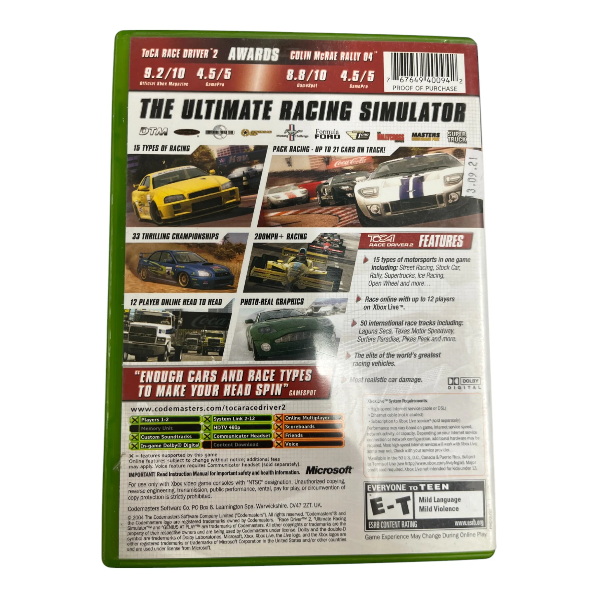 TOCA Race Driver 2 & Colin McRae Rally 04 Bundle (Xbox) - Image 2