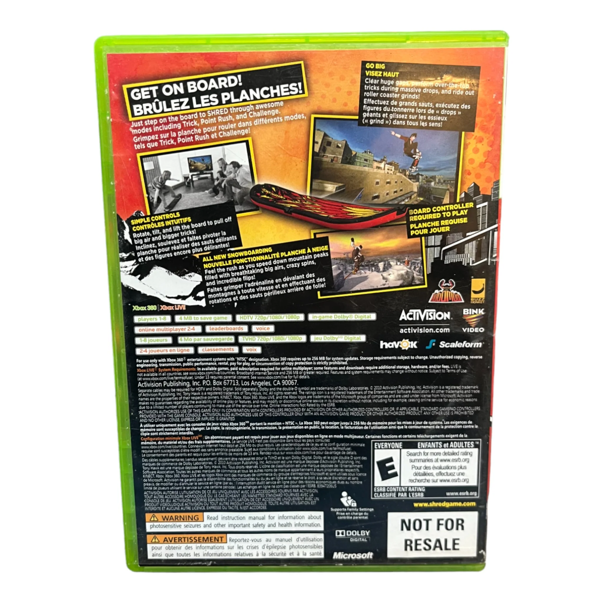 Tony Hawk Shred [Not For Resale] (Xbox360) - Image 3