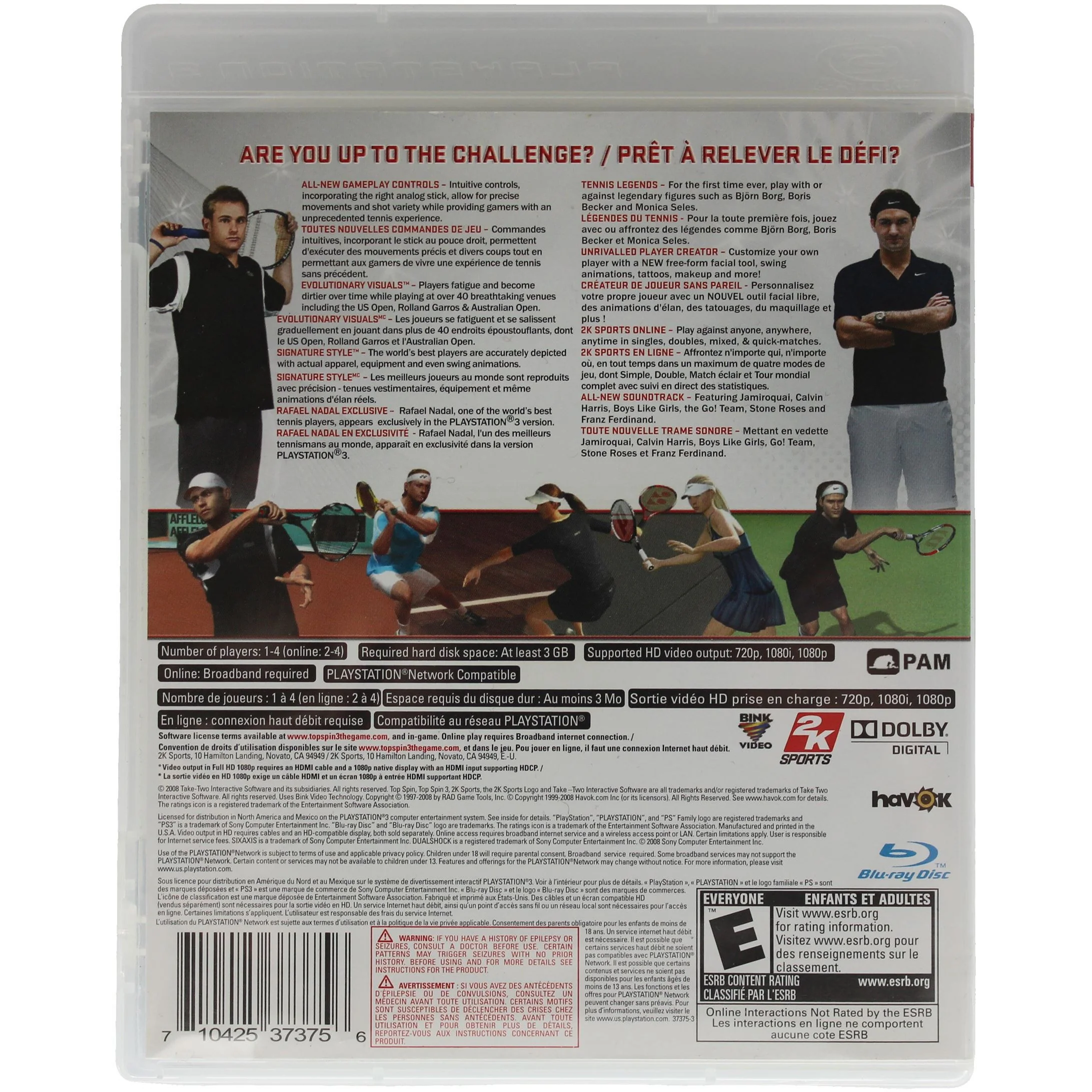 Top Spin 3 (PS3) - Image 2